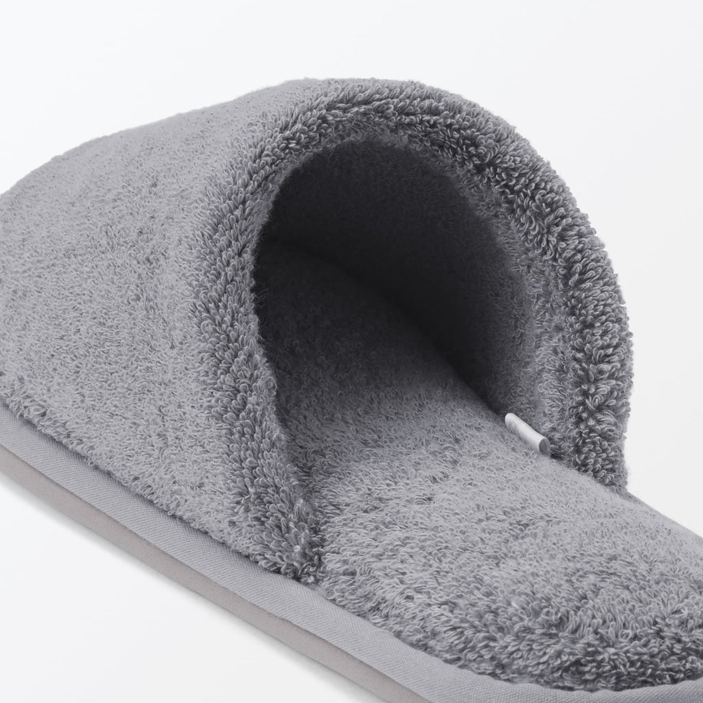 Cotton Pile Open Toe Slippers