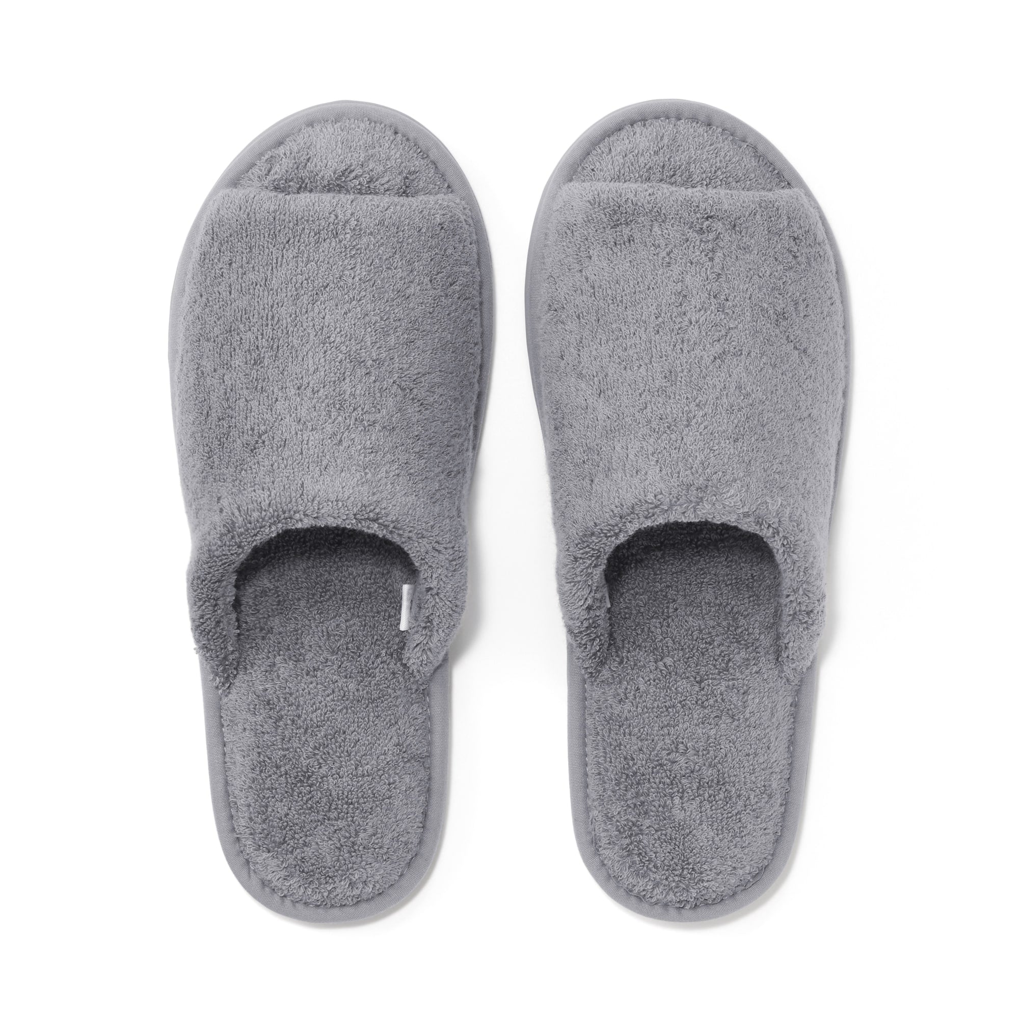 Cotton Pile Open Toe Slippers
