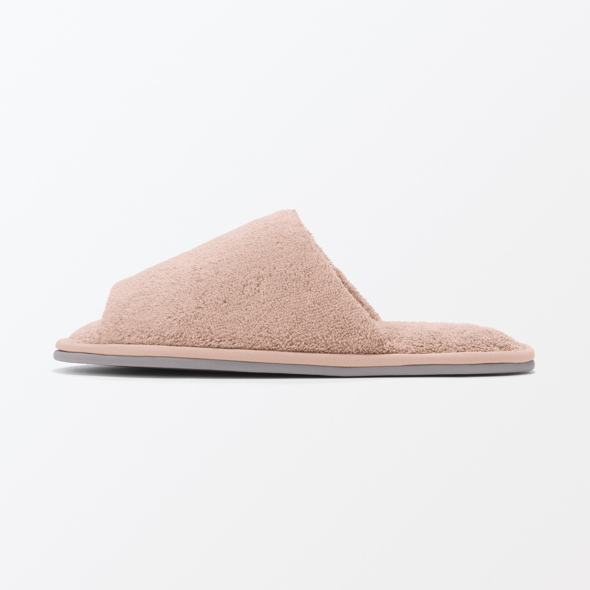 Cotton Pile Open Toe Slippers