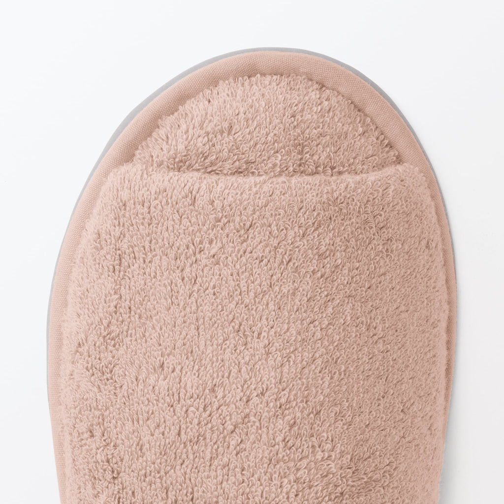 Cotton Pile Open Toe Slippers
