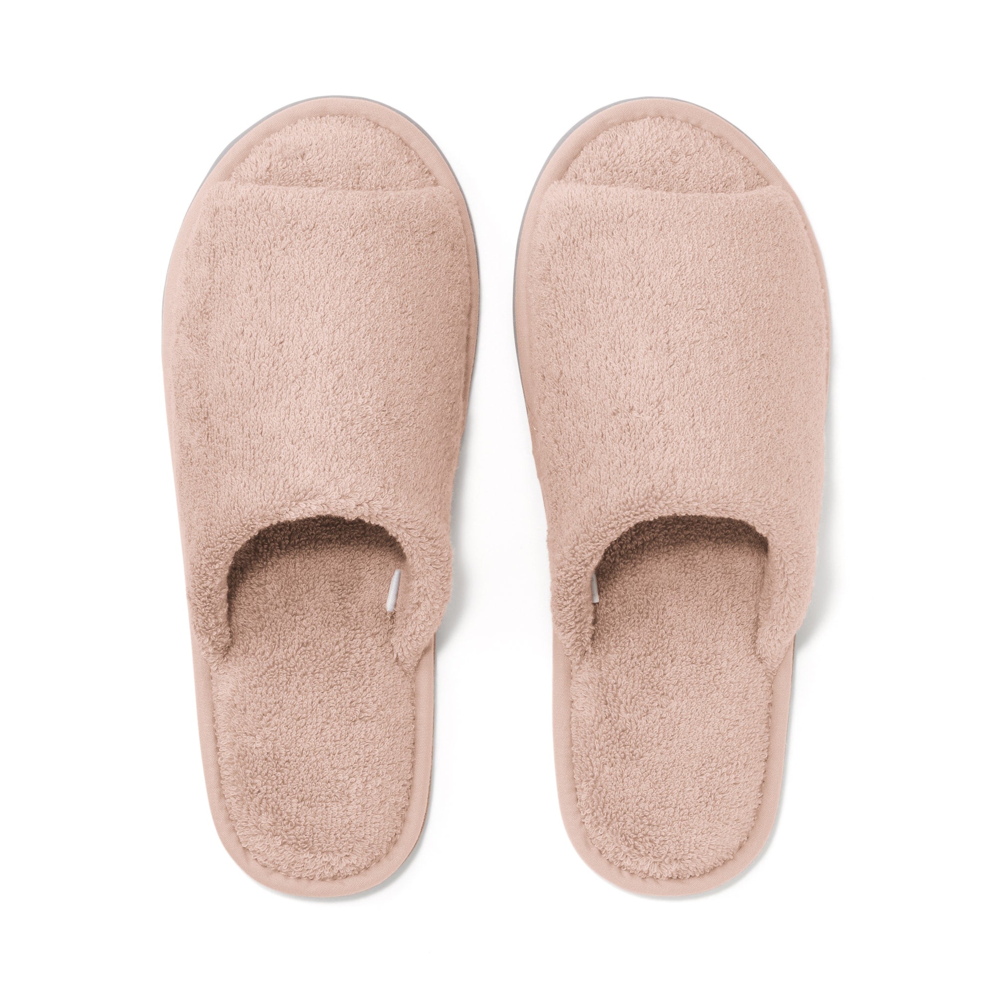 Cotton Pile Open Toe Slippers