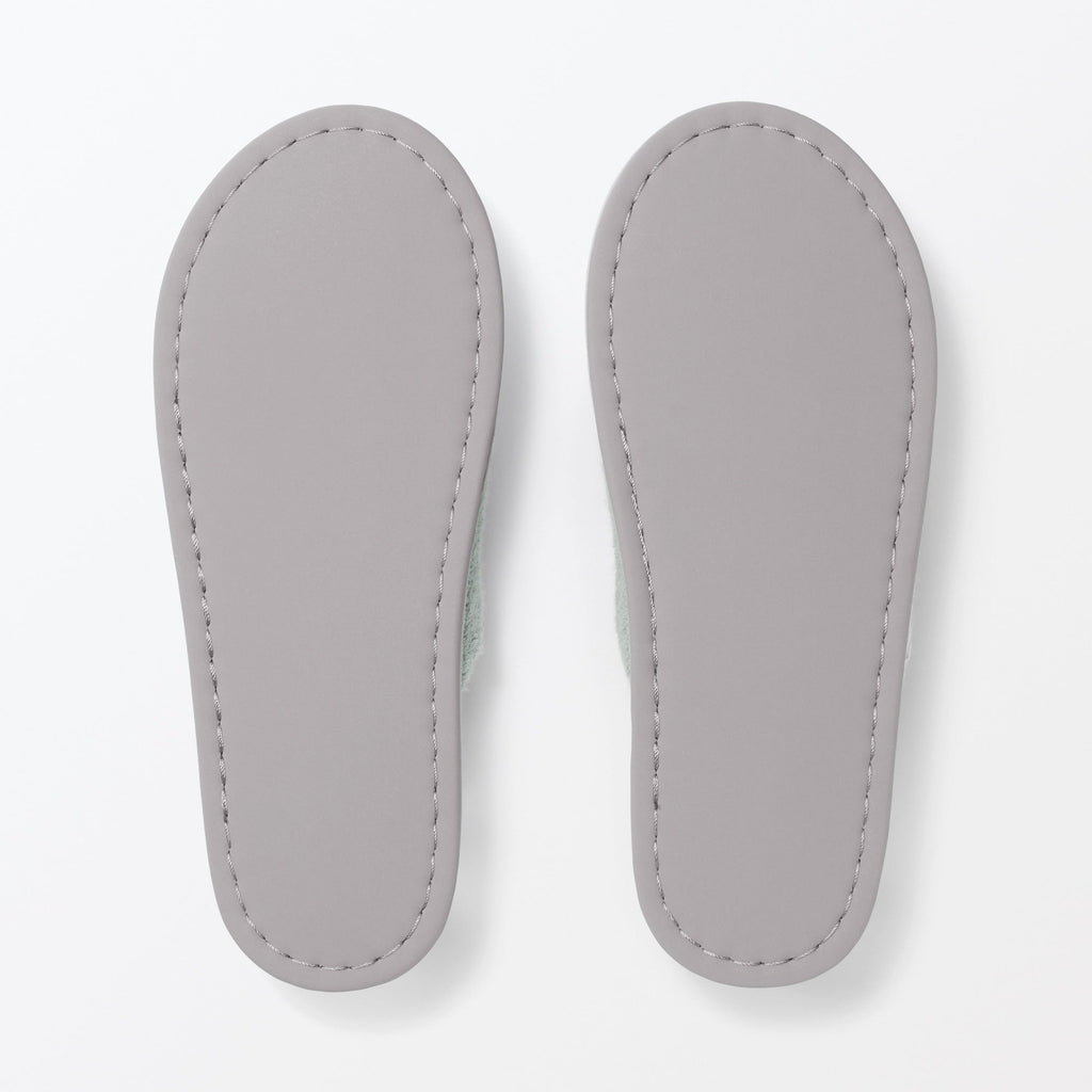 Cotton Pile Open Toe Slippers