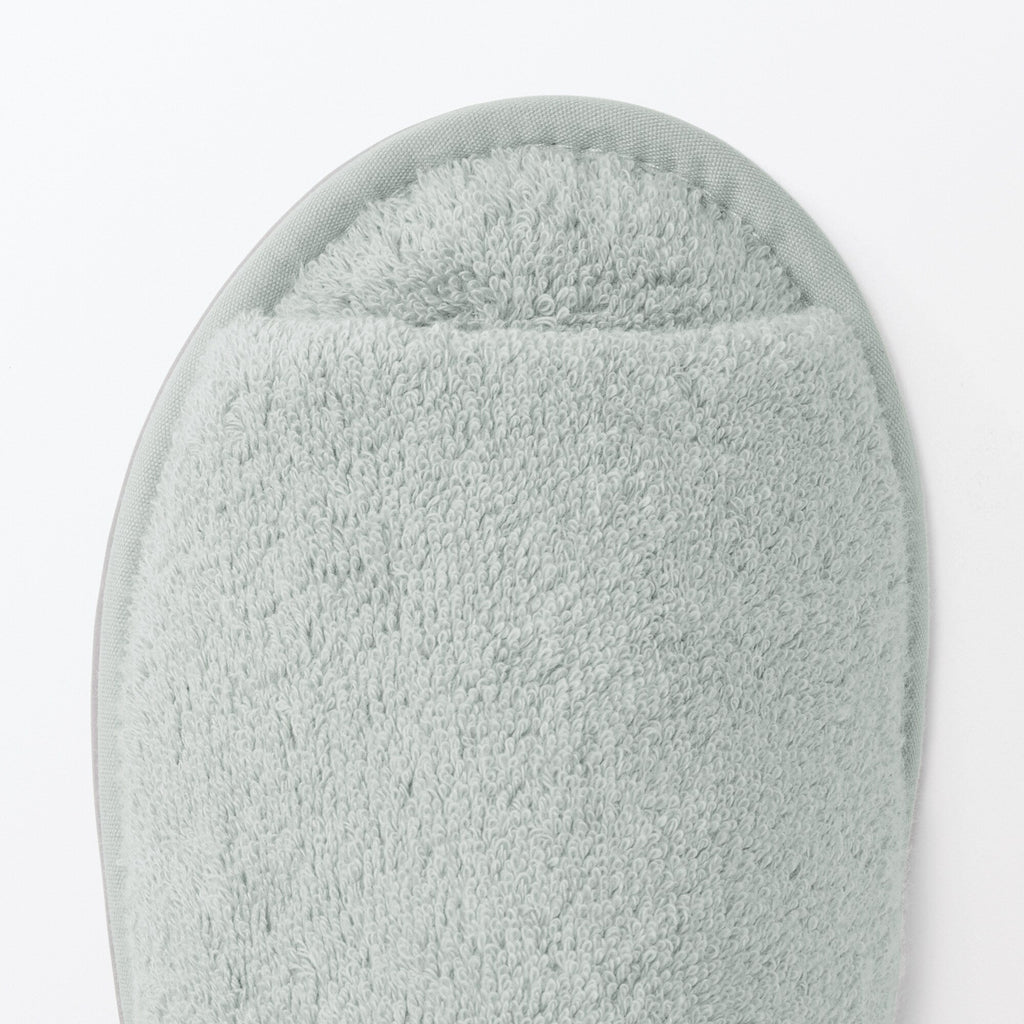 Cotton Pile Open Toe Slippers