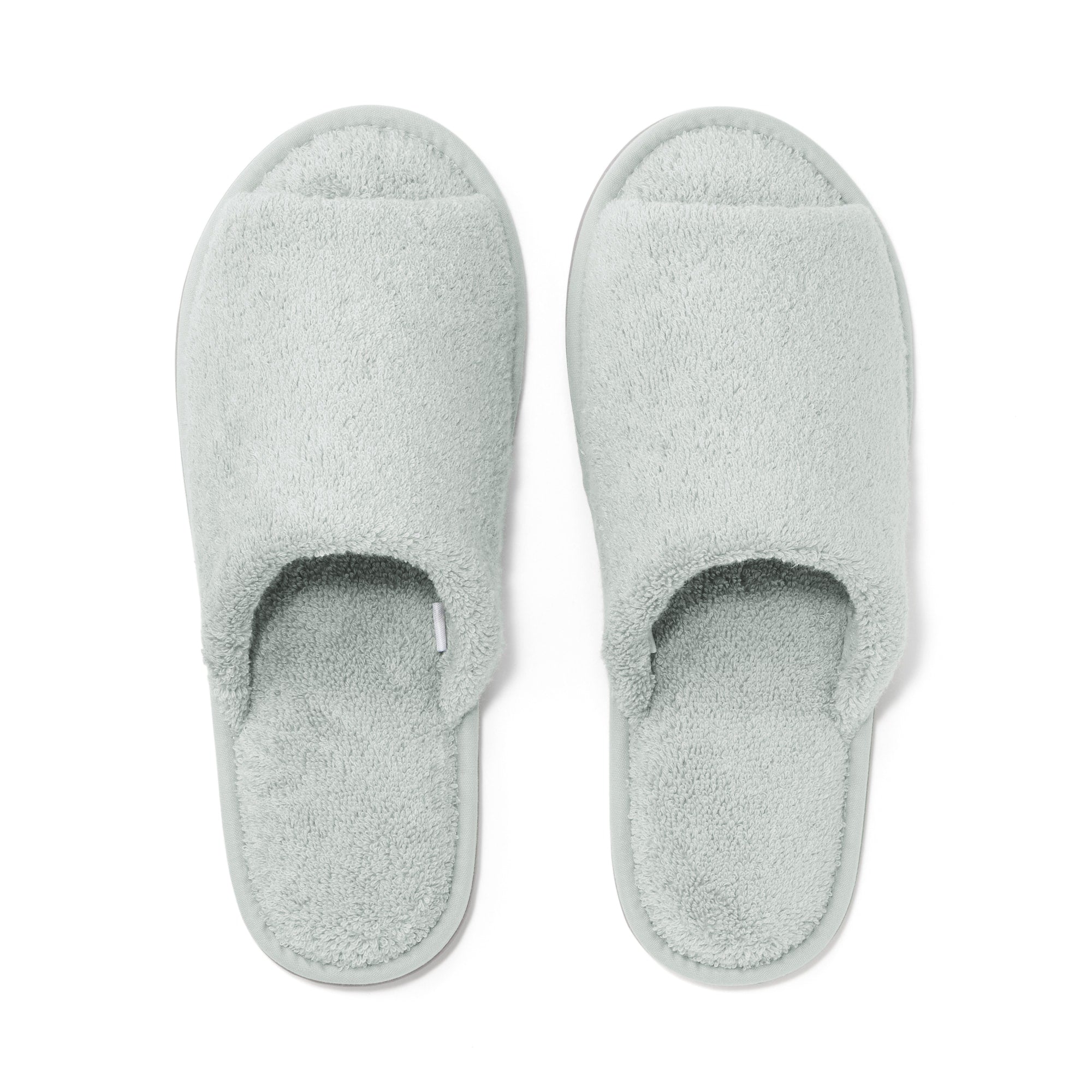 Cotton Pile Open Toe Slippers