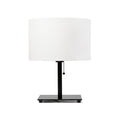 Steel Table Lamp with Oval Shade