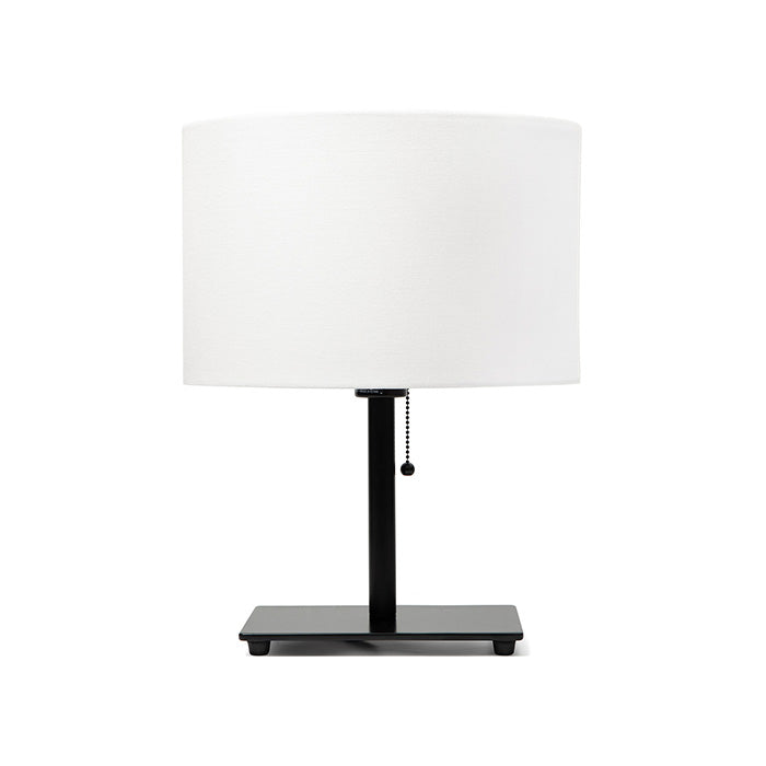 Steel Table Lamp with Oval Shade