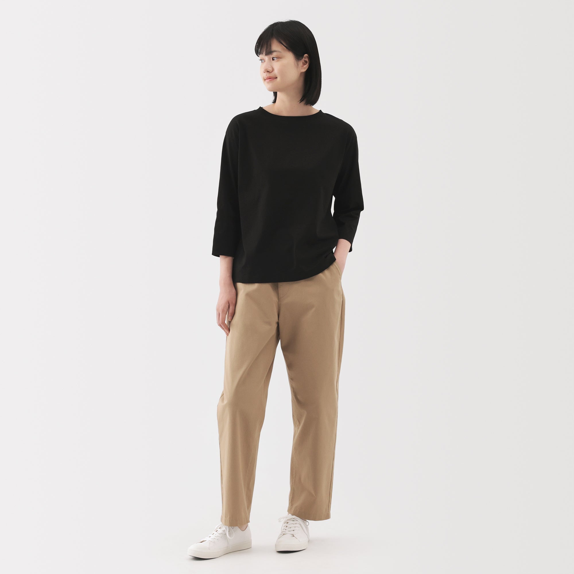 Jersey Boat Neck T-Shirt