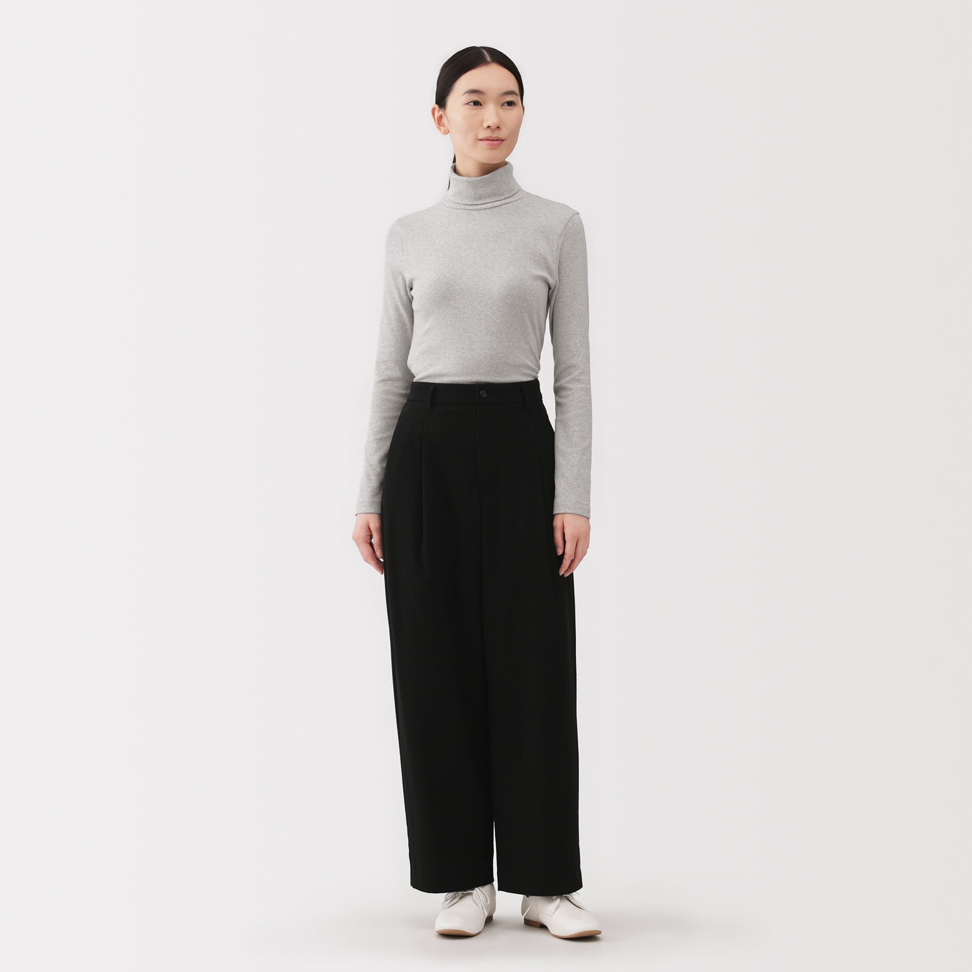 Brushed Turtleneck T-Shirt