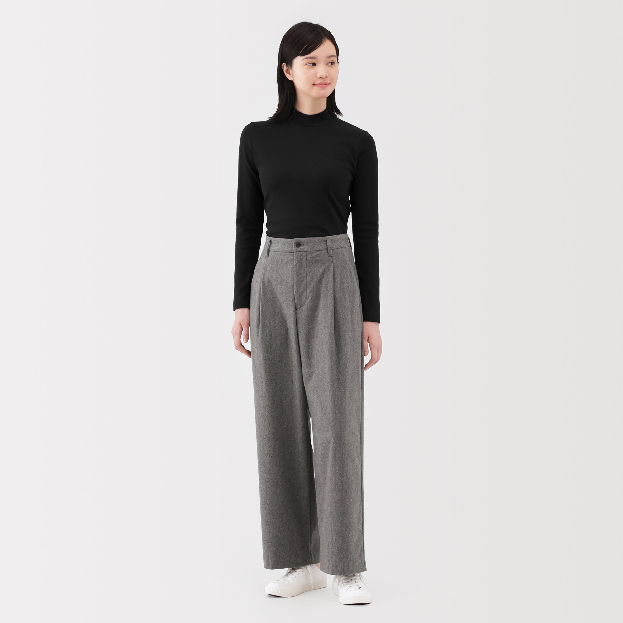 Brushed Mockneck T-Shirt