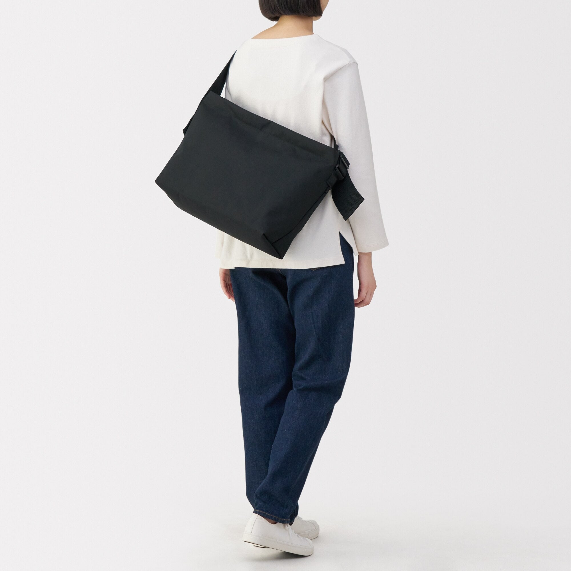 Recycled Wide Strap Shoulder Bag