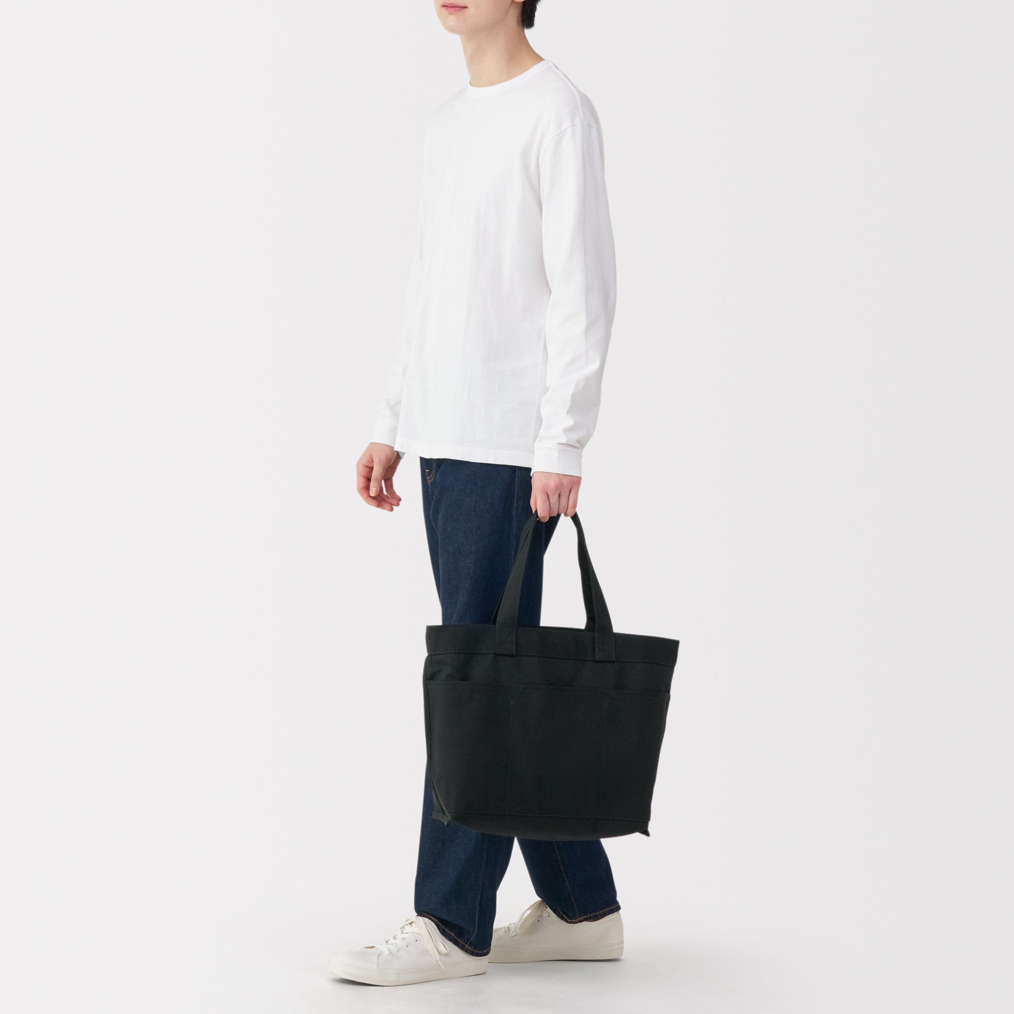Canvas Wide Tote Bag