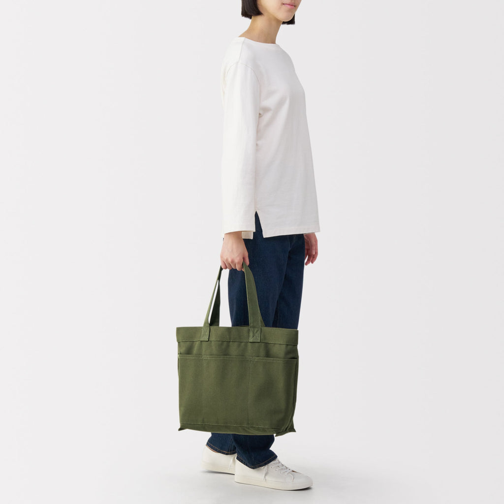 Canvas Wide Tote Bag