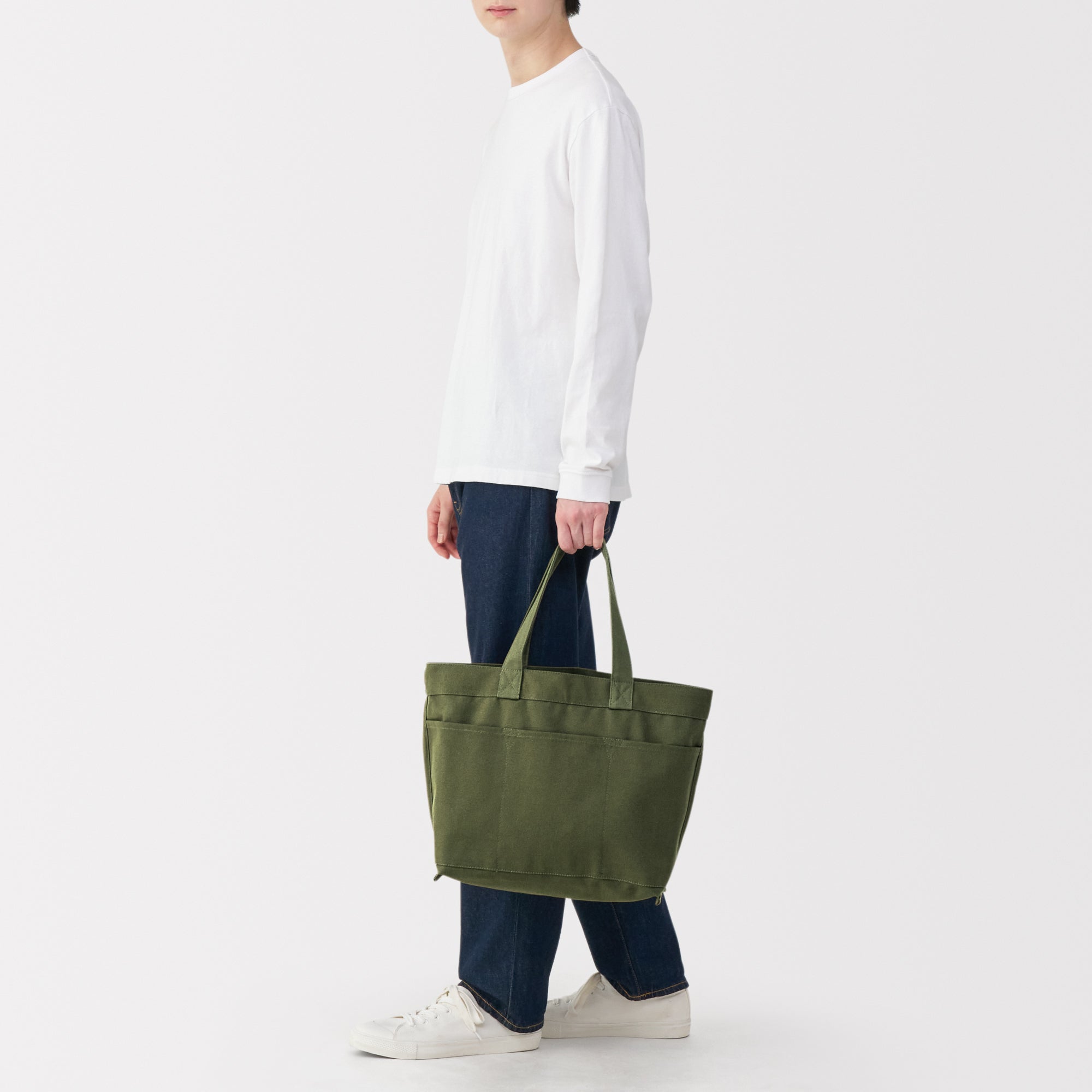 Canvas Wide Tote Bag