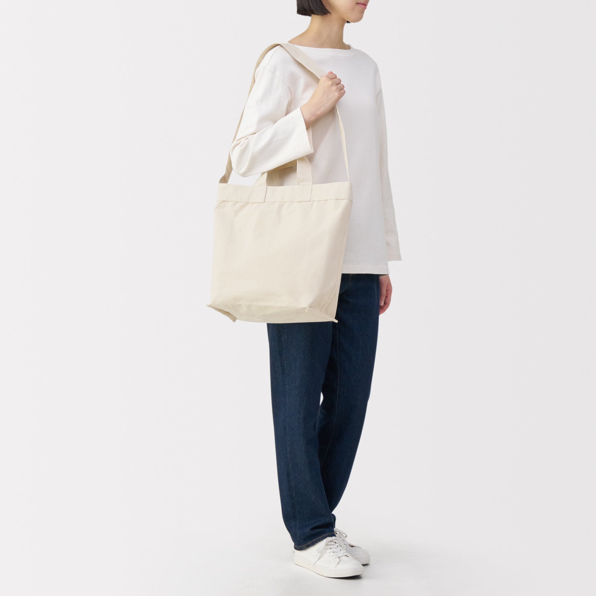 Canvas 2-Way Tote Bag
