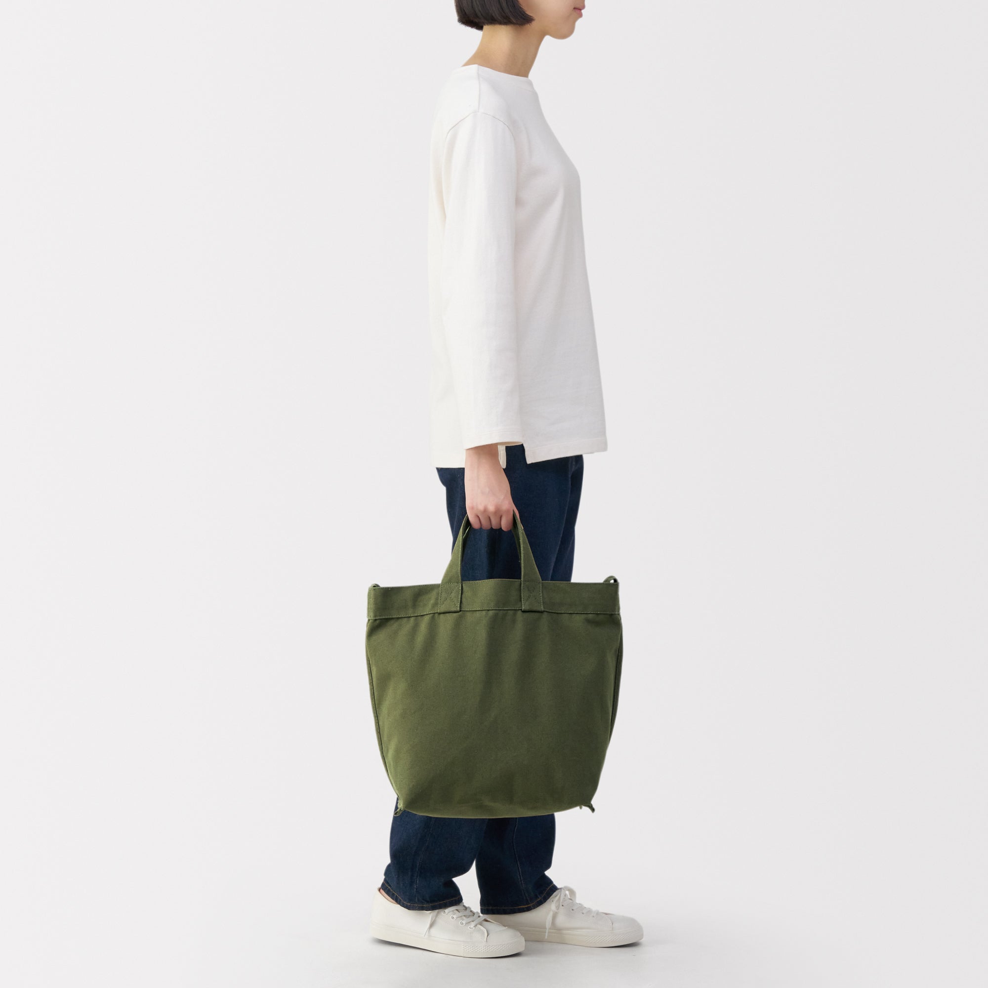 Canvas 2-Way Tote Bag