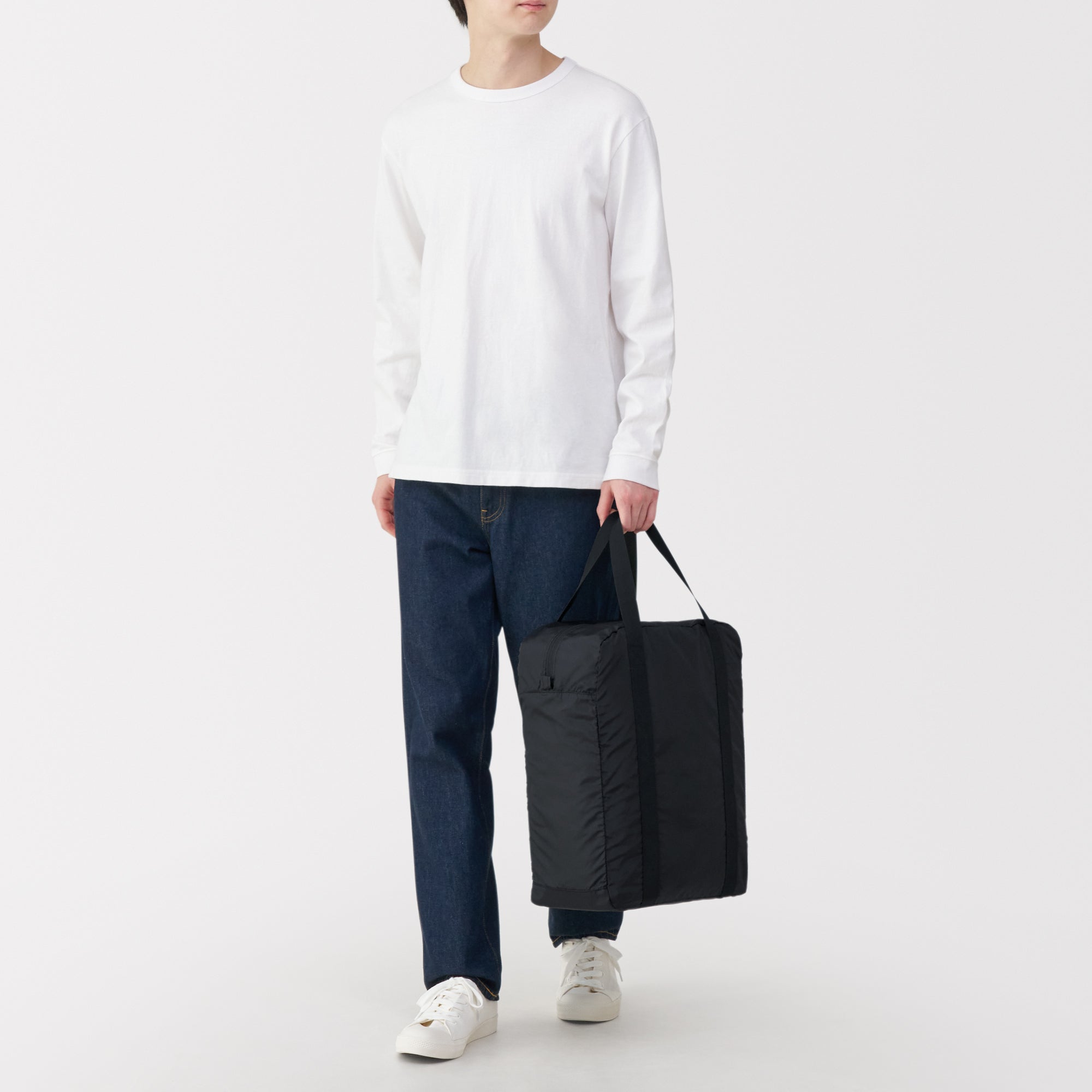 Pocketable Water Repellent Tall Boston Bag