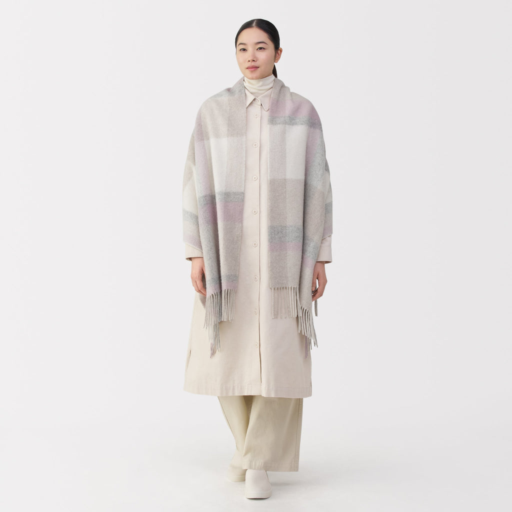 Fluffy Wool Blanket Stole