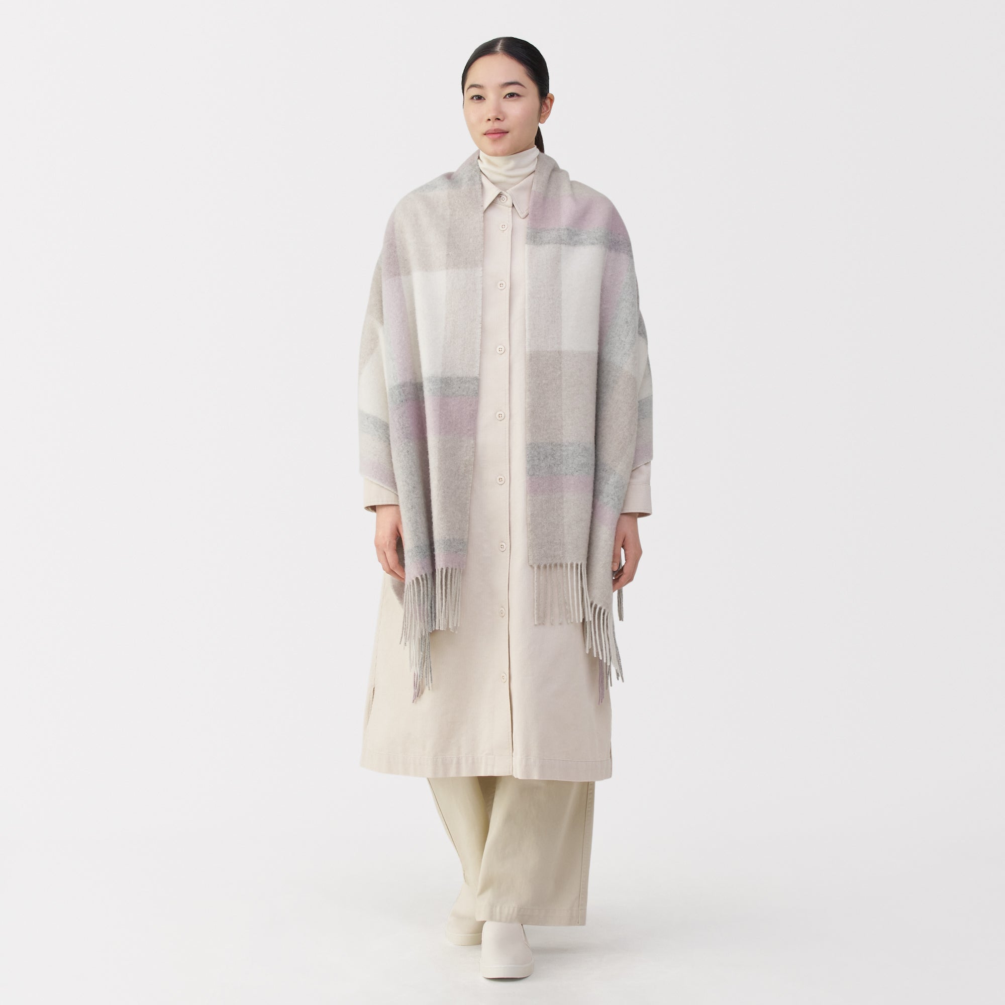 Fluffy Wool Blanket Stole