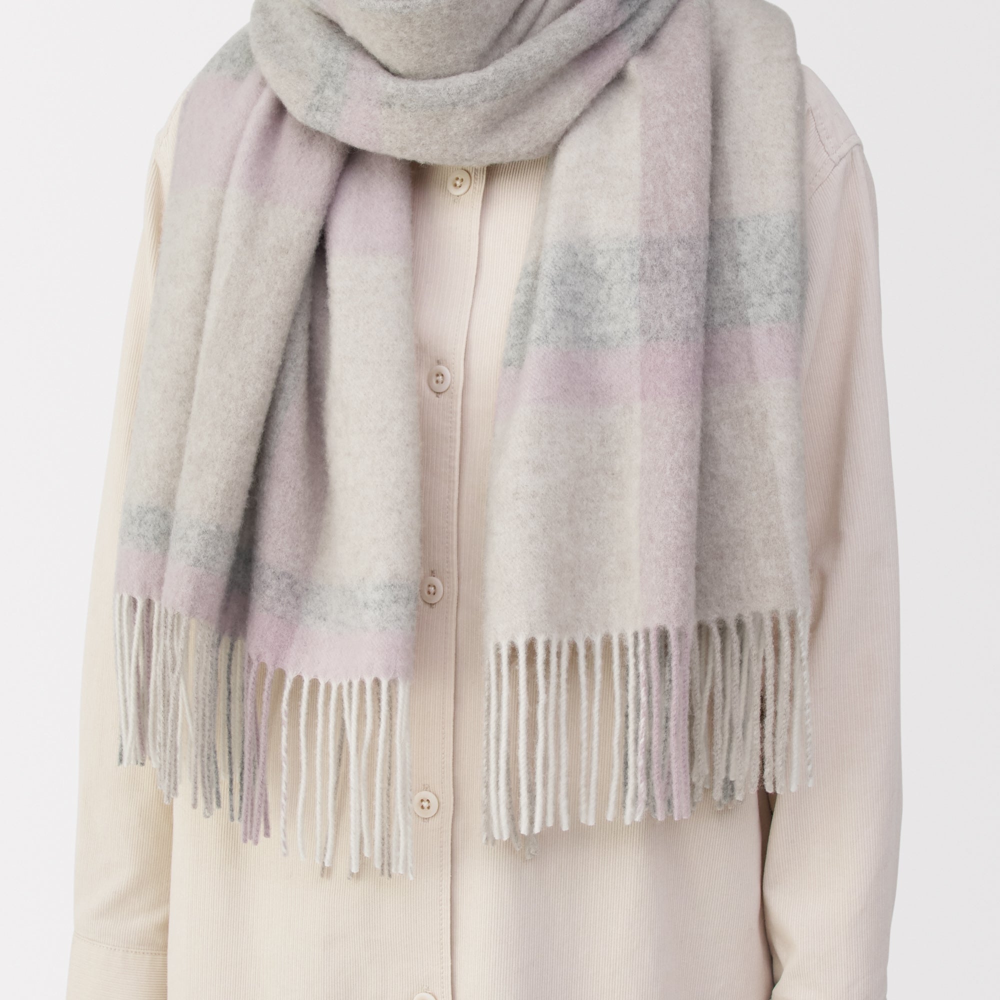 Fluffy Wool Blanket Stole