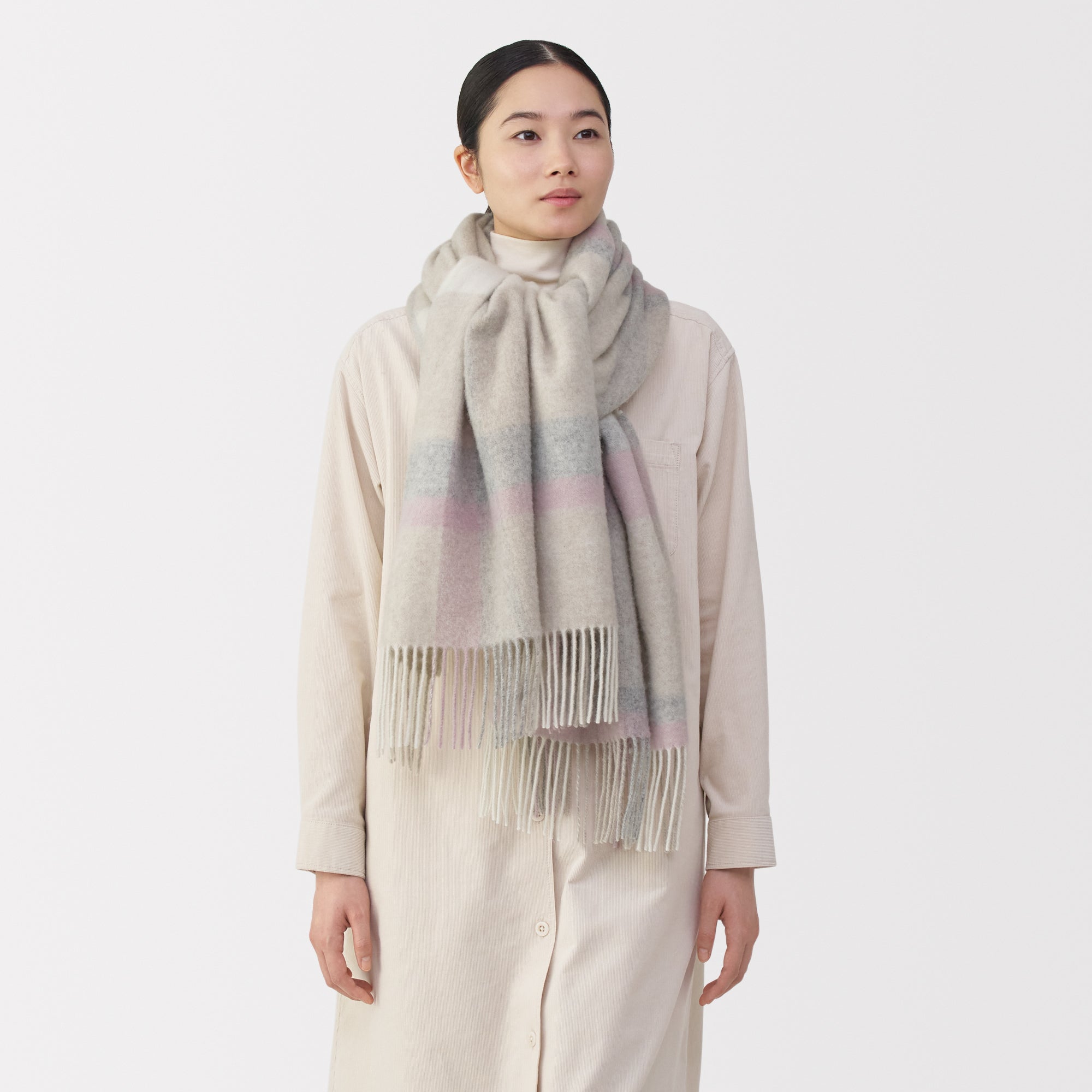 Fluffy Wool Blanket Stole