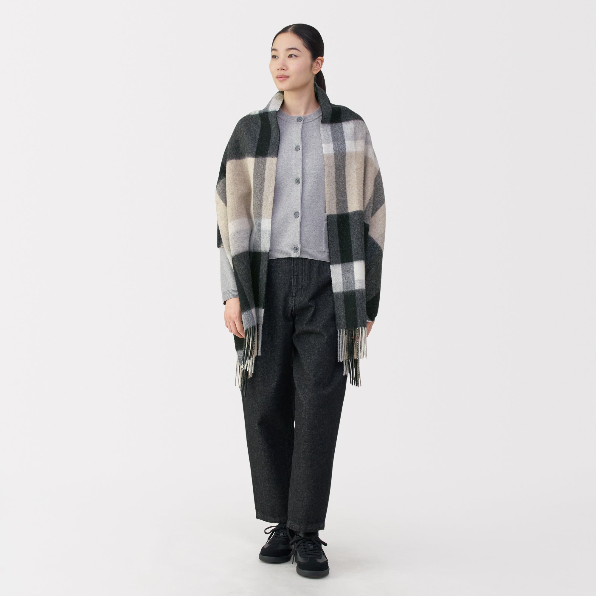 Fluffy Wool Blanket Stole