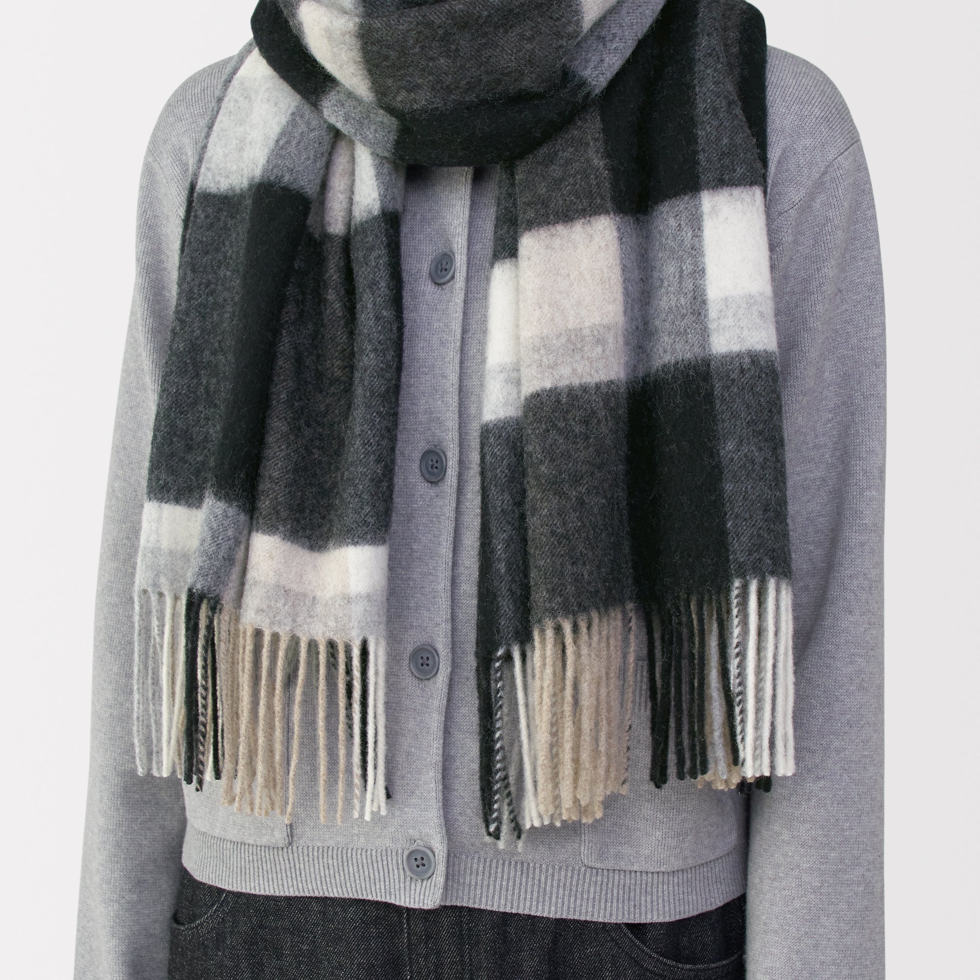 Fluffy Wool Blanket Stole