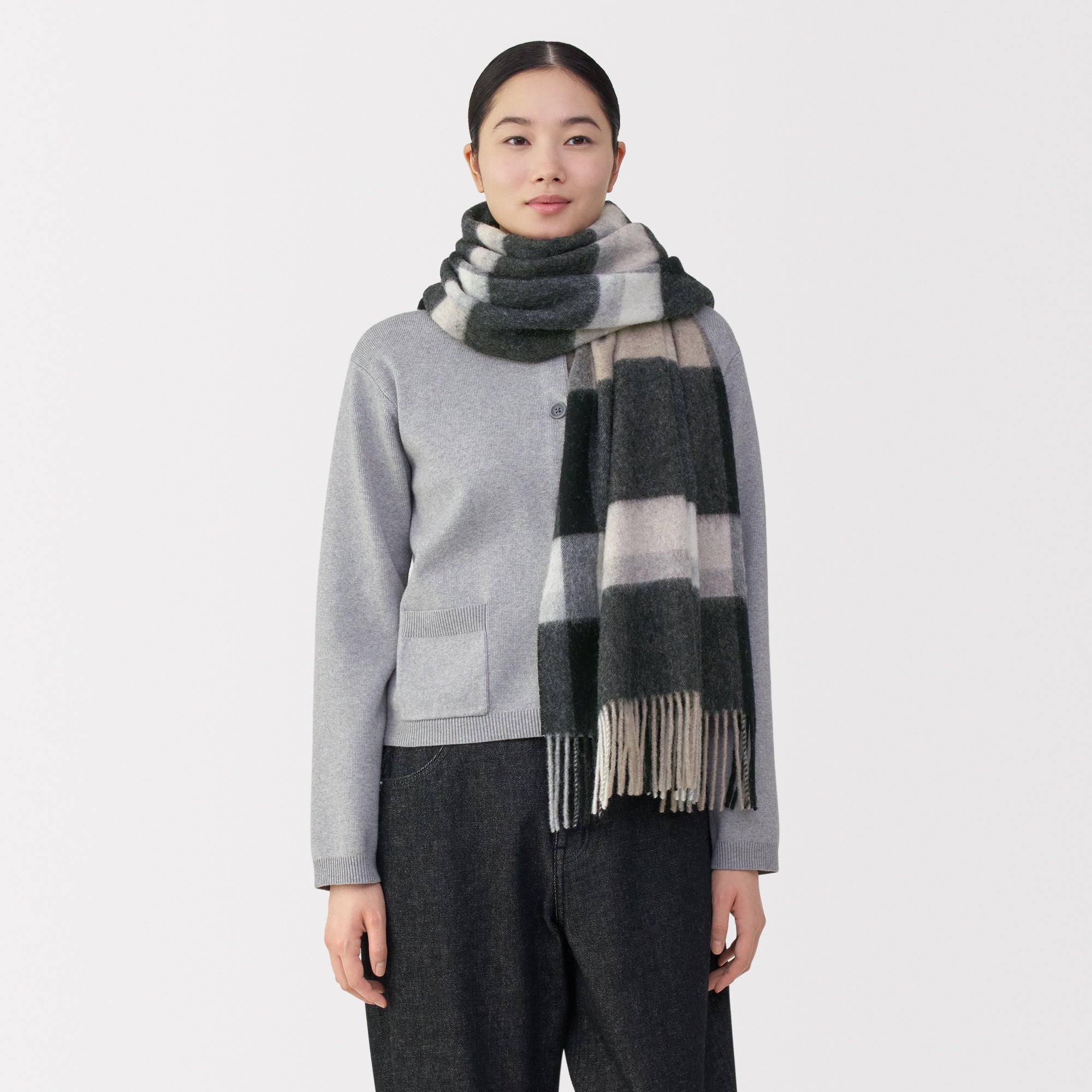 Fluffy Wool Blanket Stole