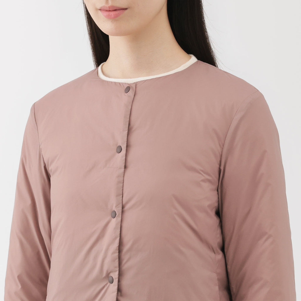 Lightweight Down Collarless Jacket