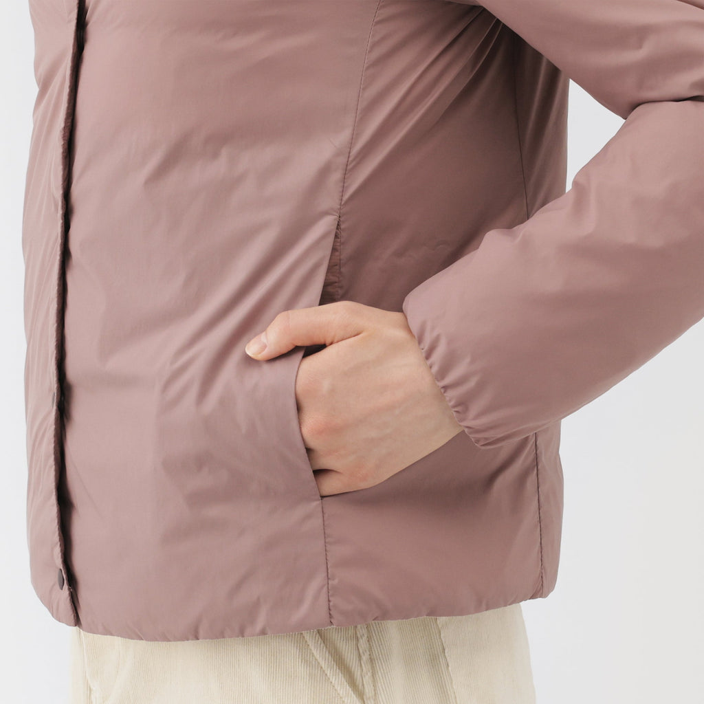 Lightweight Down Collarless Jacket