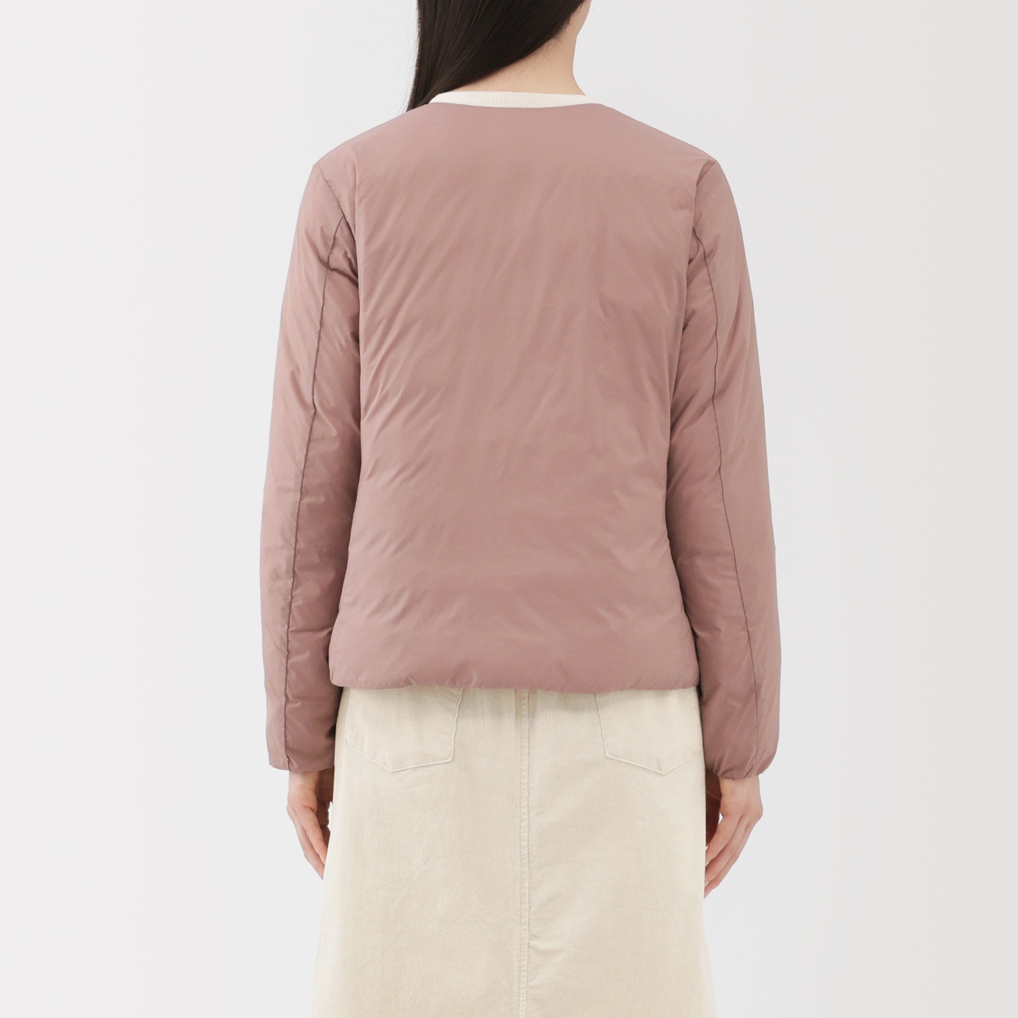 Lightweight Down Collarless Jacket