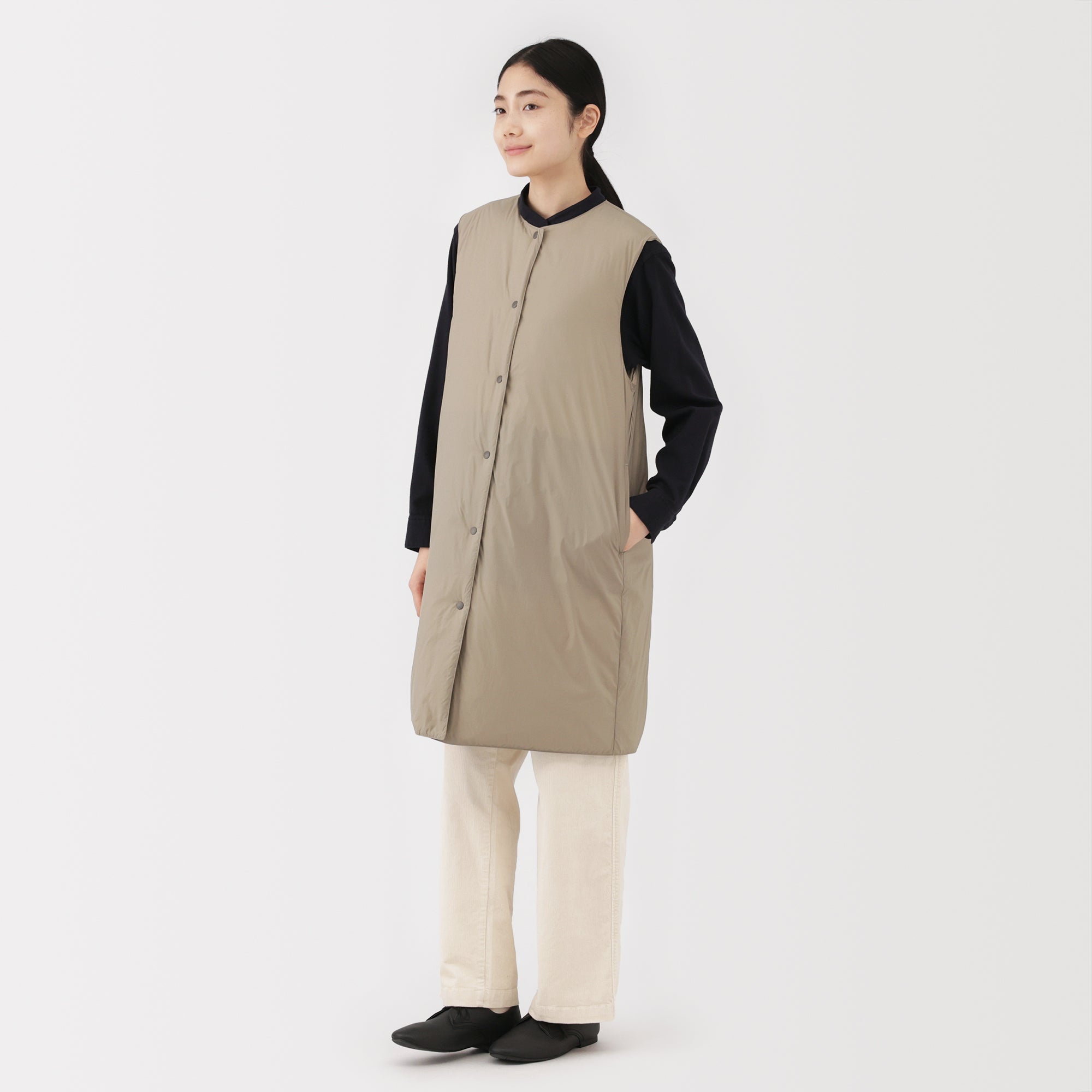 Lightweight Down Long Vest