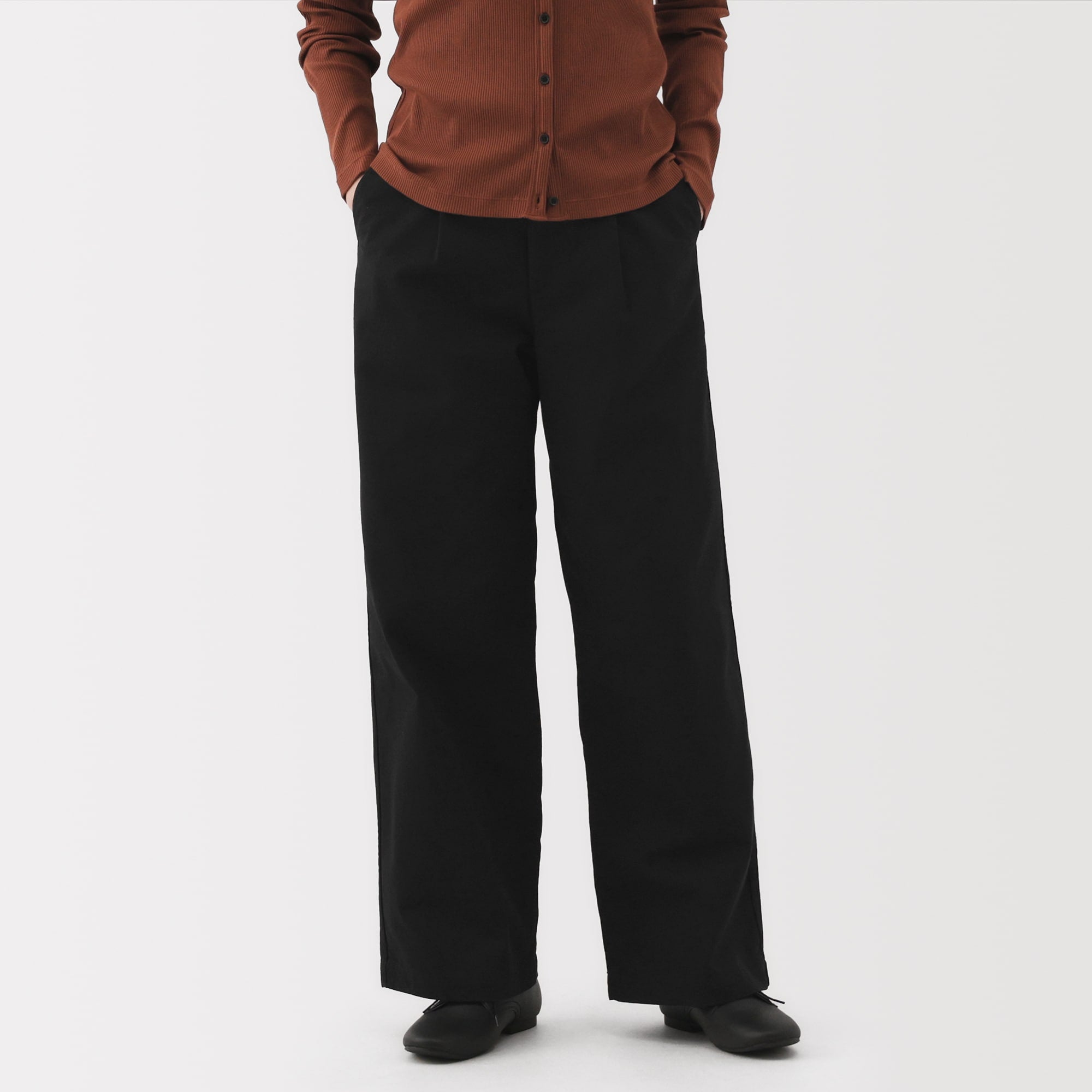 Chino Darted Wide Pants