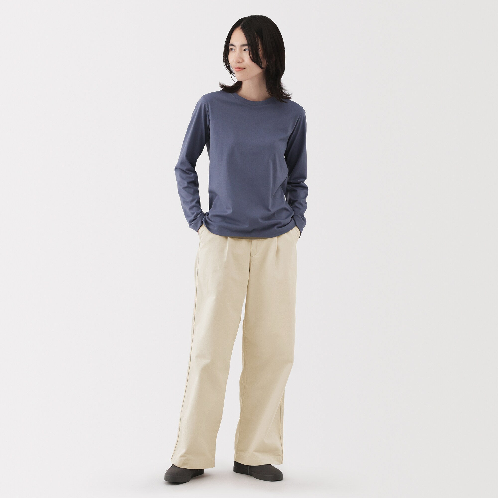Chino Darted Wide Pants