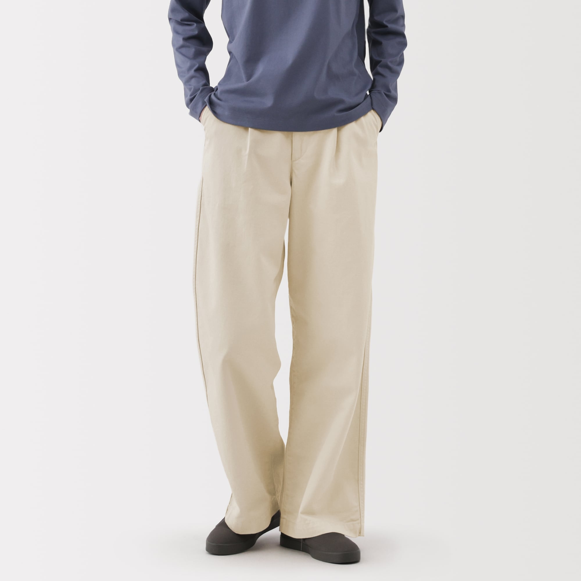 Chino Darted Wide Pants
