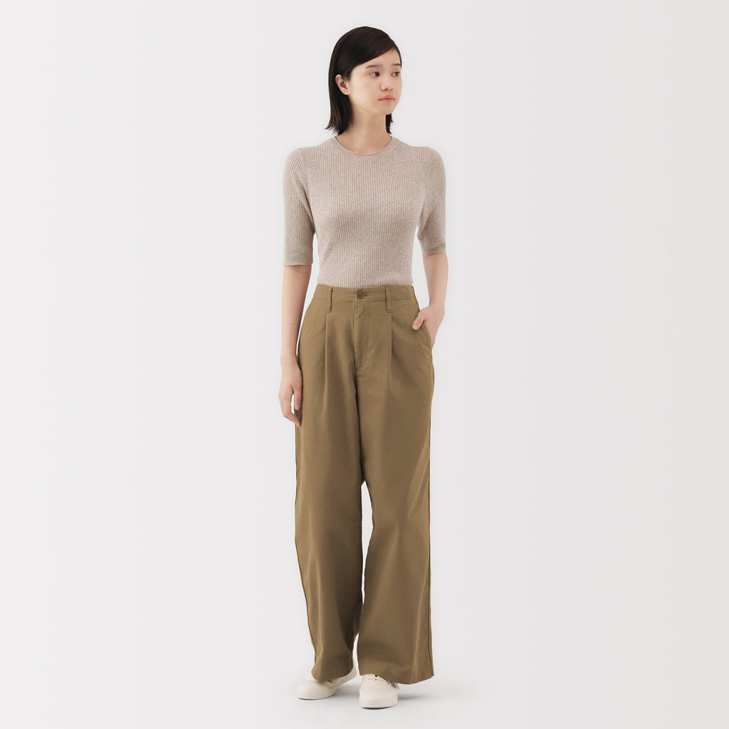Chino Darted Wide Pants