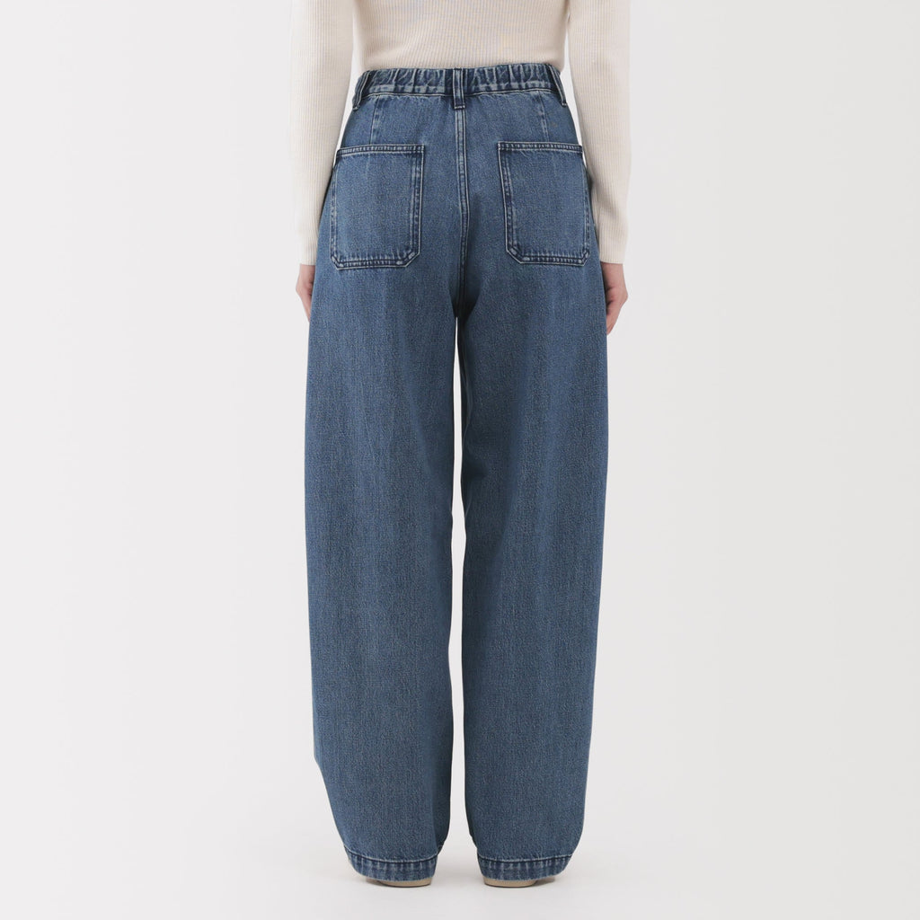 Kapok Denim Wide Tapered Pants