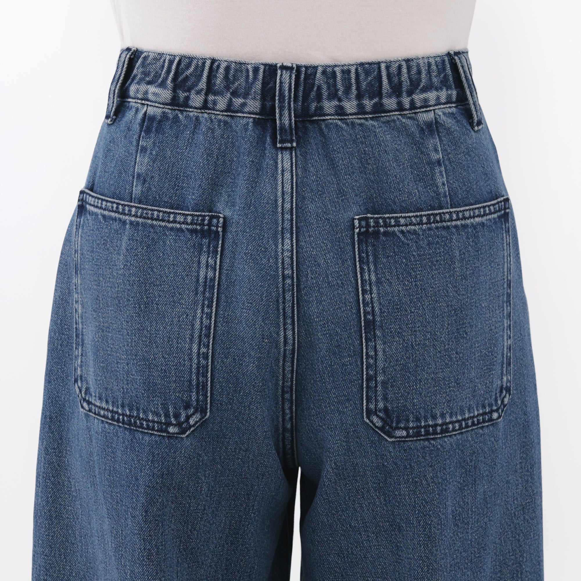 Kapok Denim Wide Tapered Pants