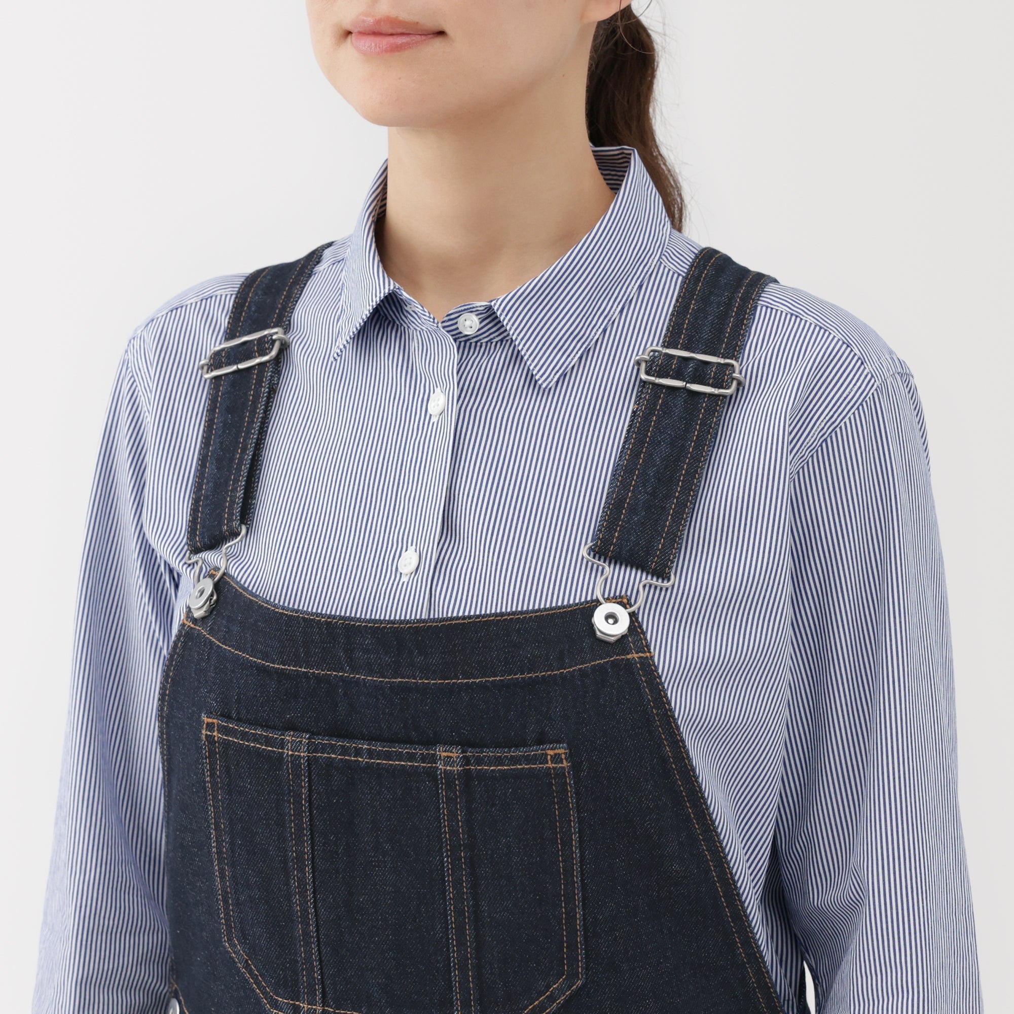 Kapok Blend Denim Overalls