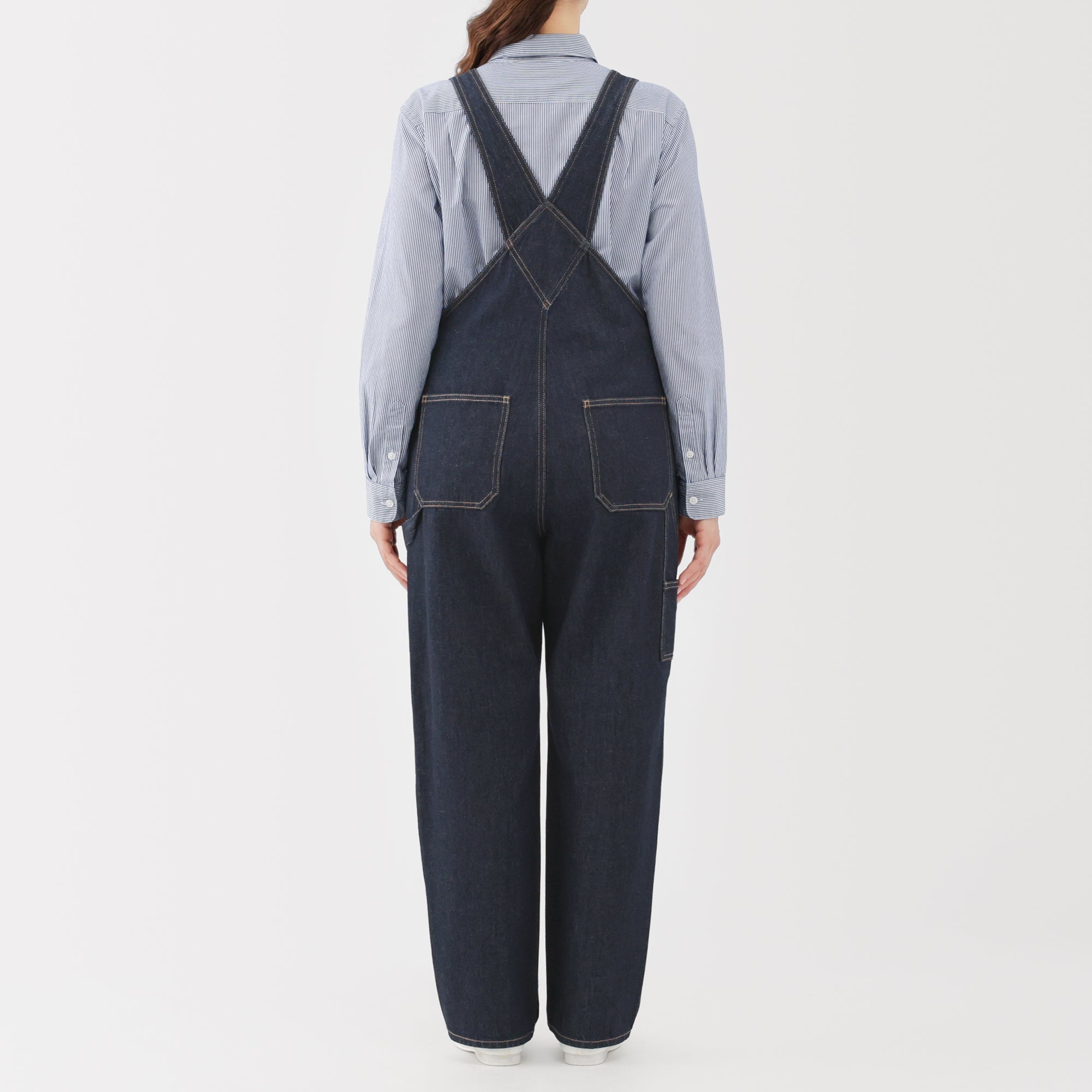 Kapok Blend Denim Overalls