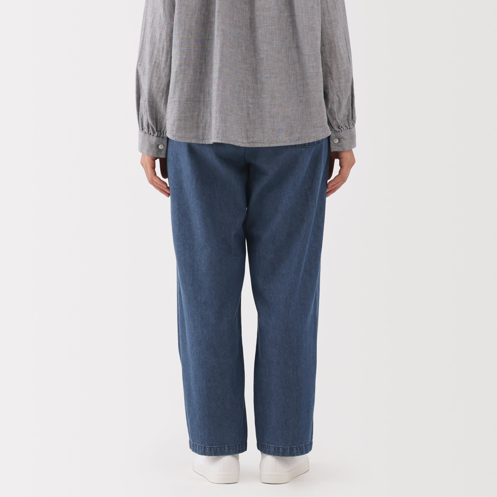 Denim Tapered Trousers