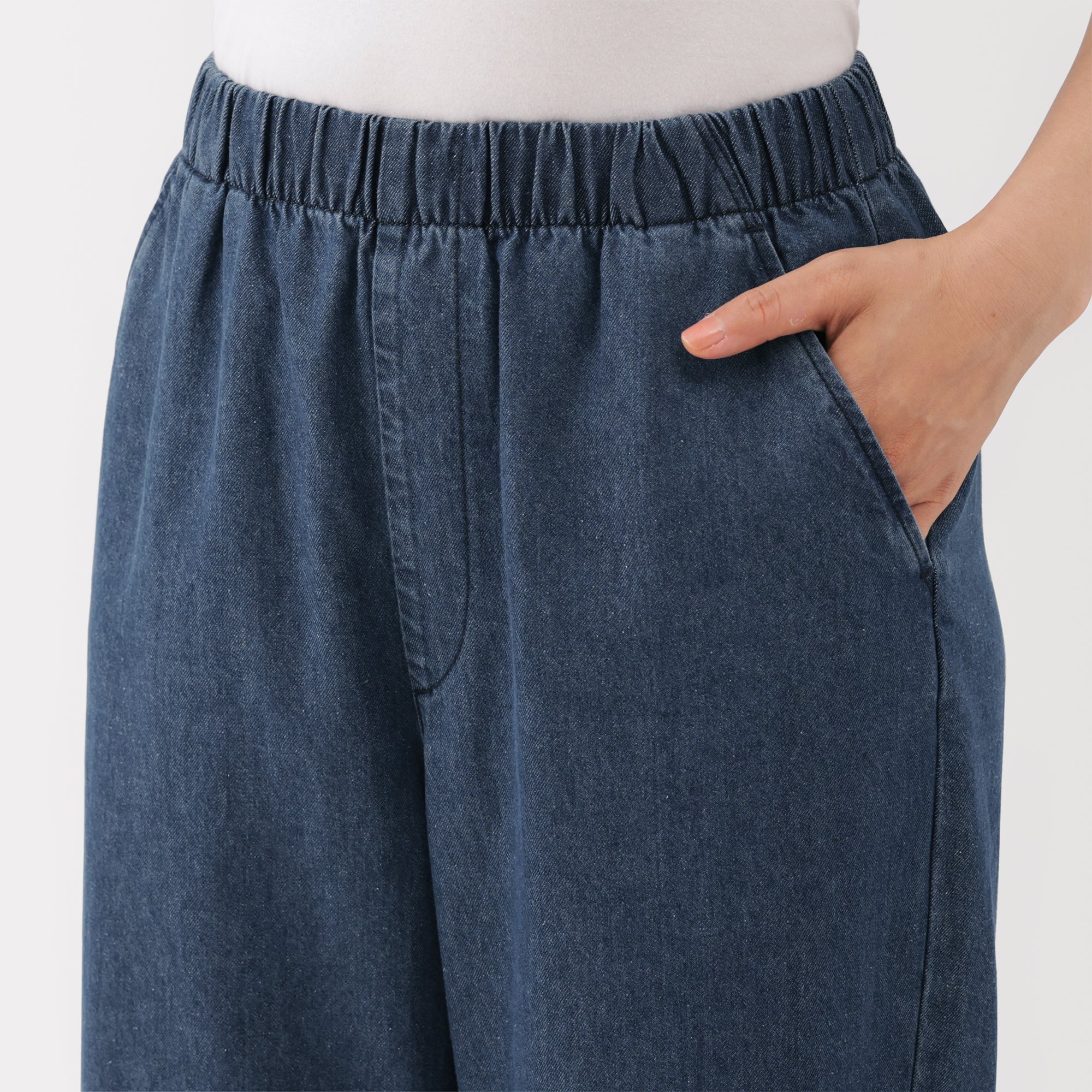 Denim Tapered Trousers