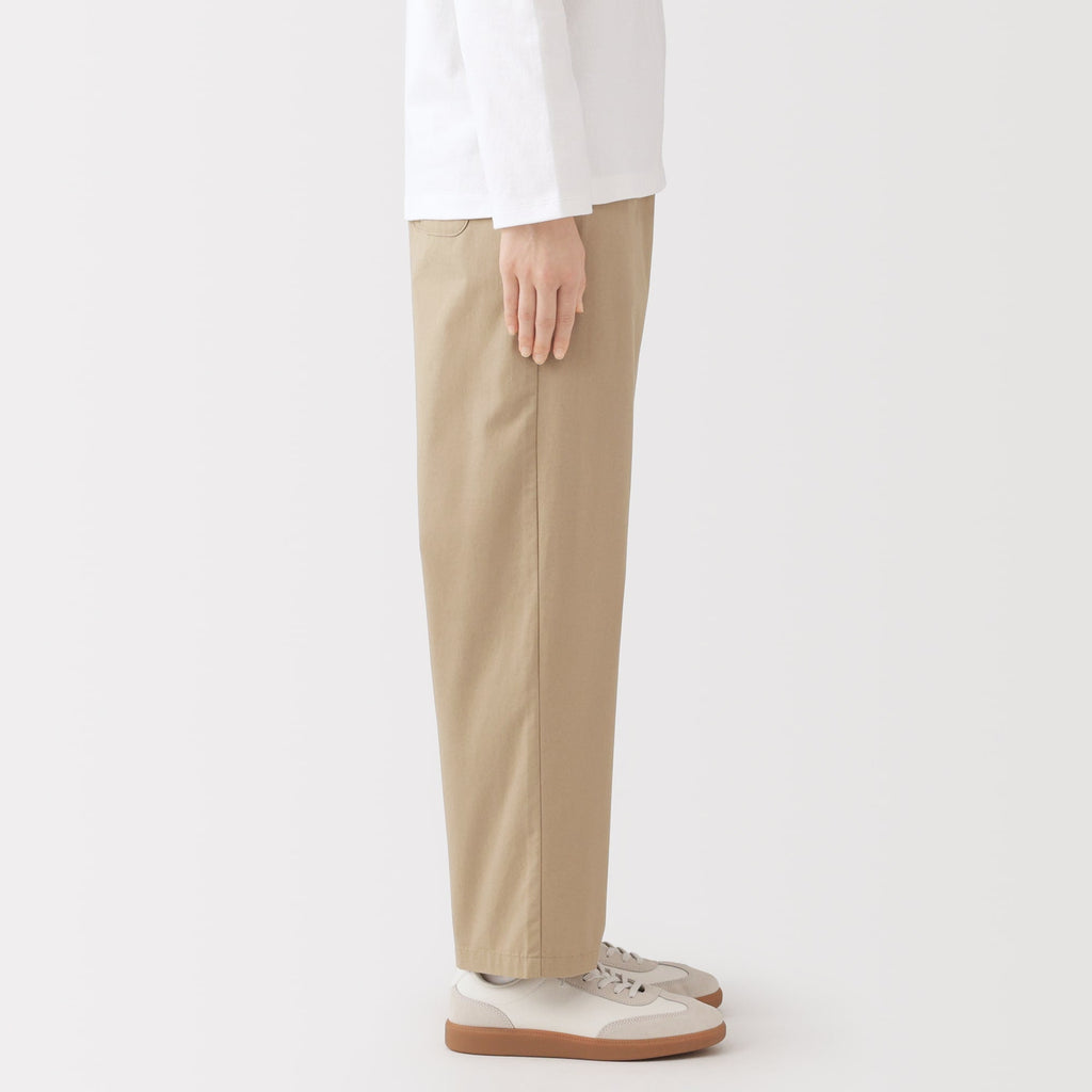 Cotton Easy Tapered Trousers