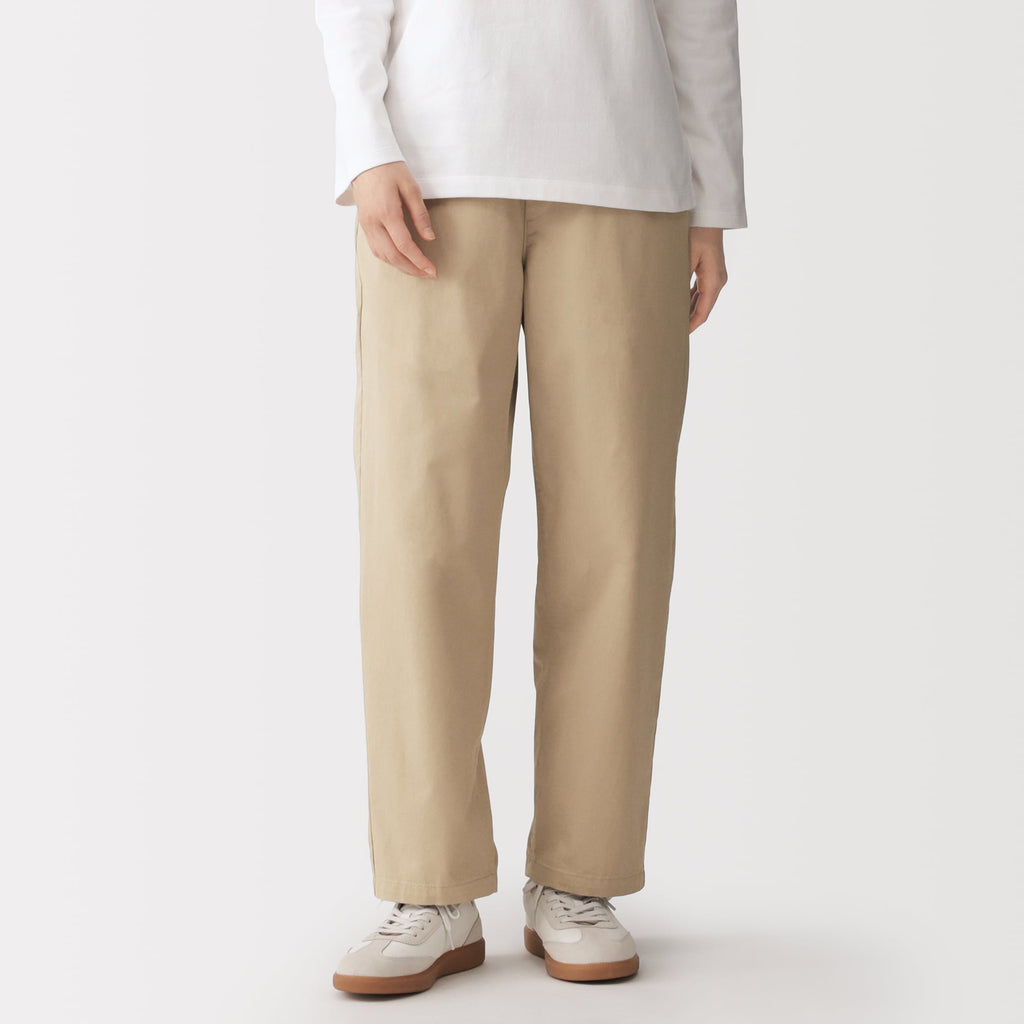 Cotton Easy Tapered Trousers
