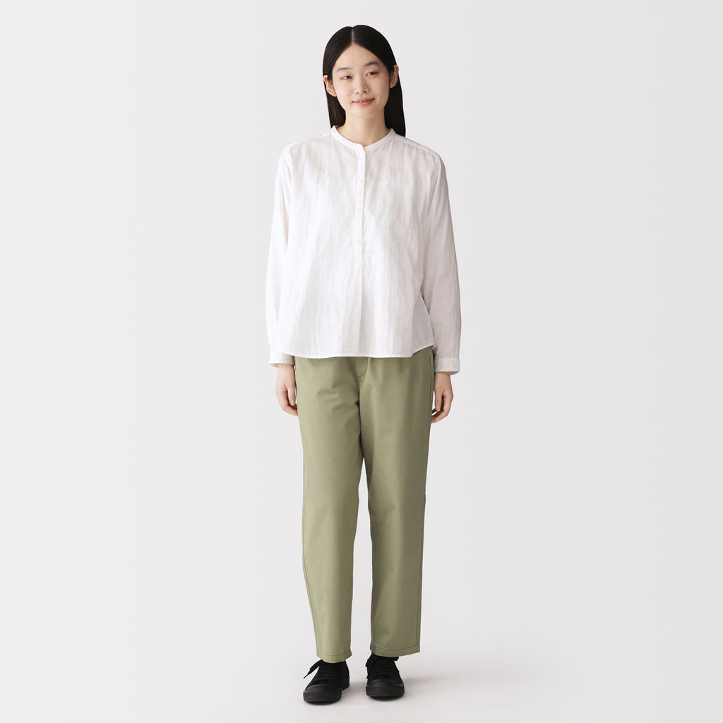 Cotton Easy Tapered Trousers