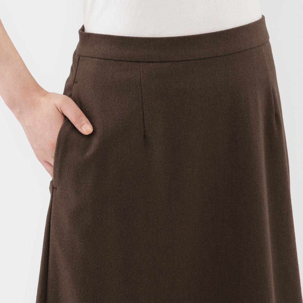 Brushed Flared Skirt