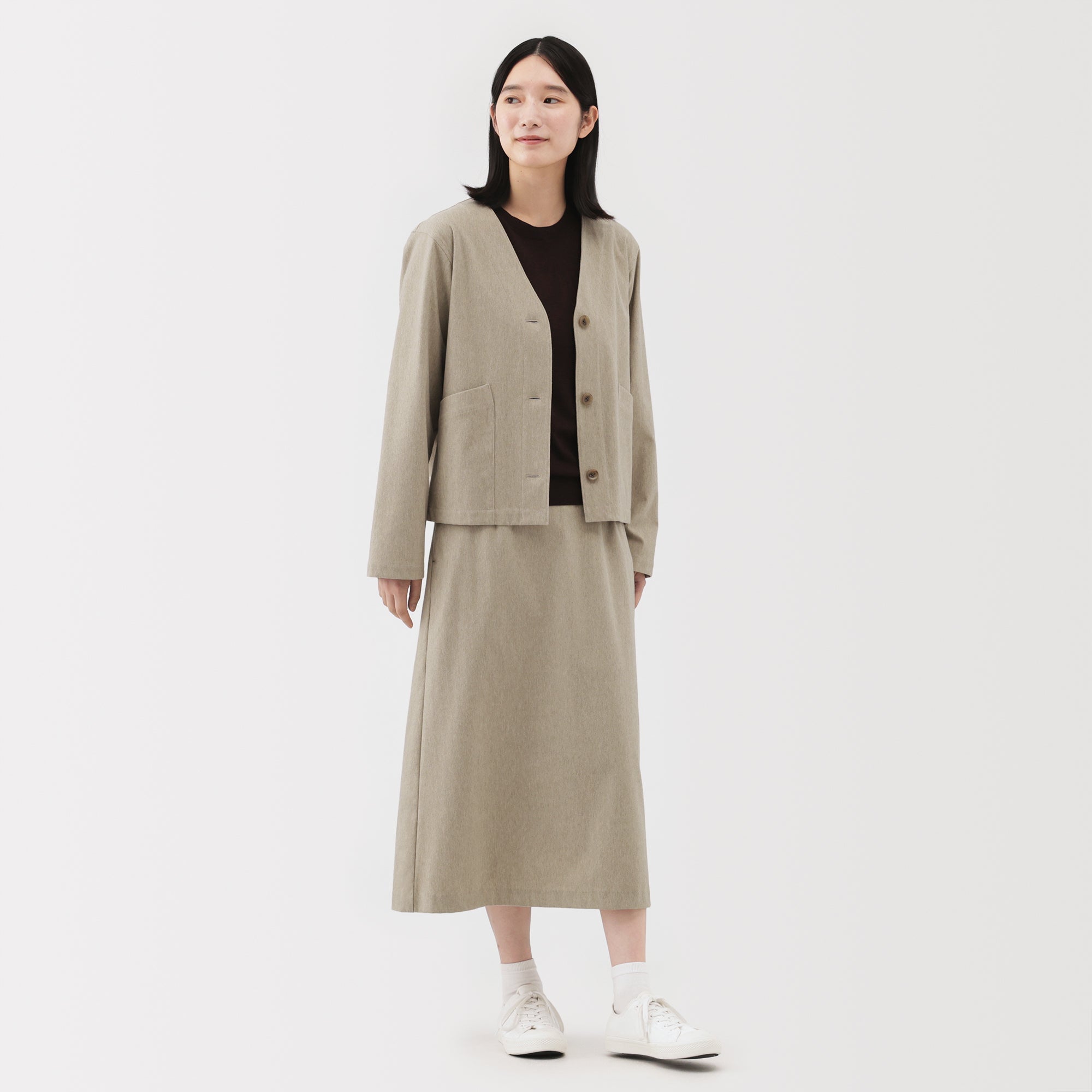 Brushed Flared Skirt