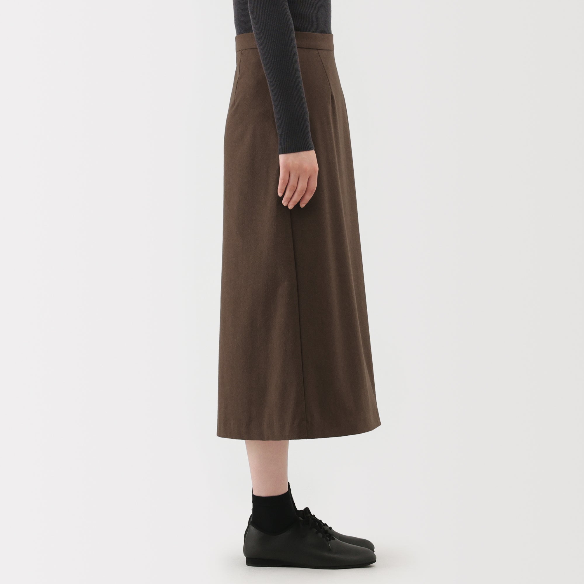 Brushed Flared Skirt