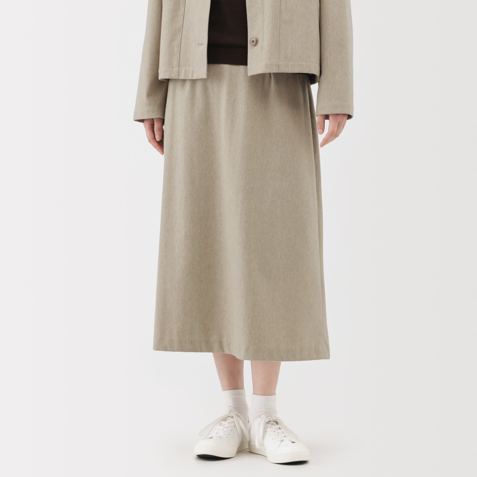 Brushed Flared Skirt