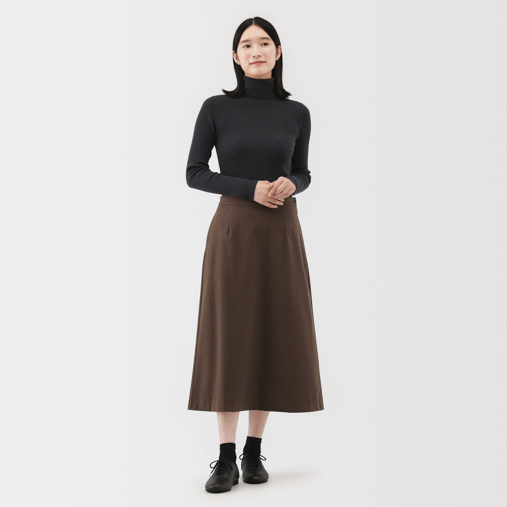 Brushed Flared Skirt