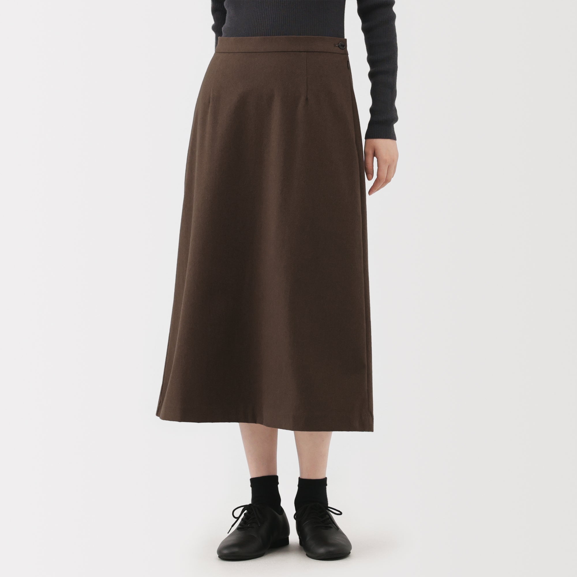 Brushed Flared Skirt